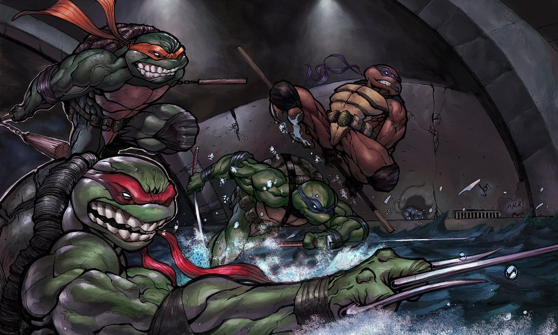 Wallpaper Teenage Mutant Ninja Turtles, Ninja