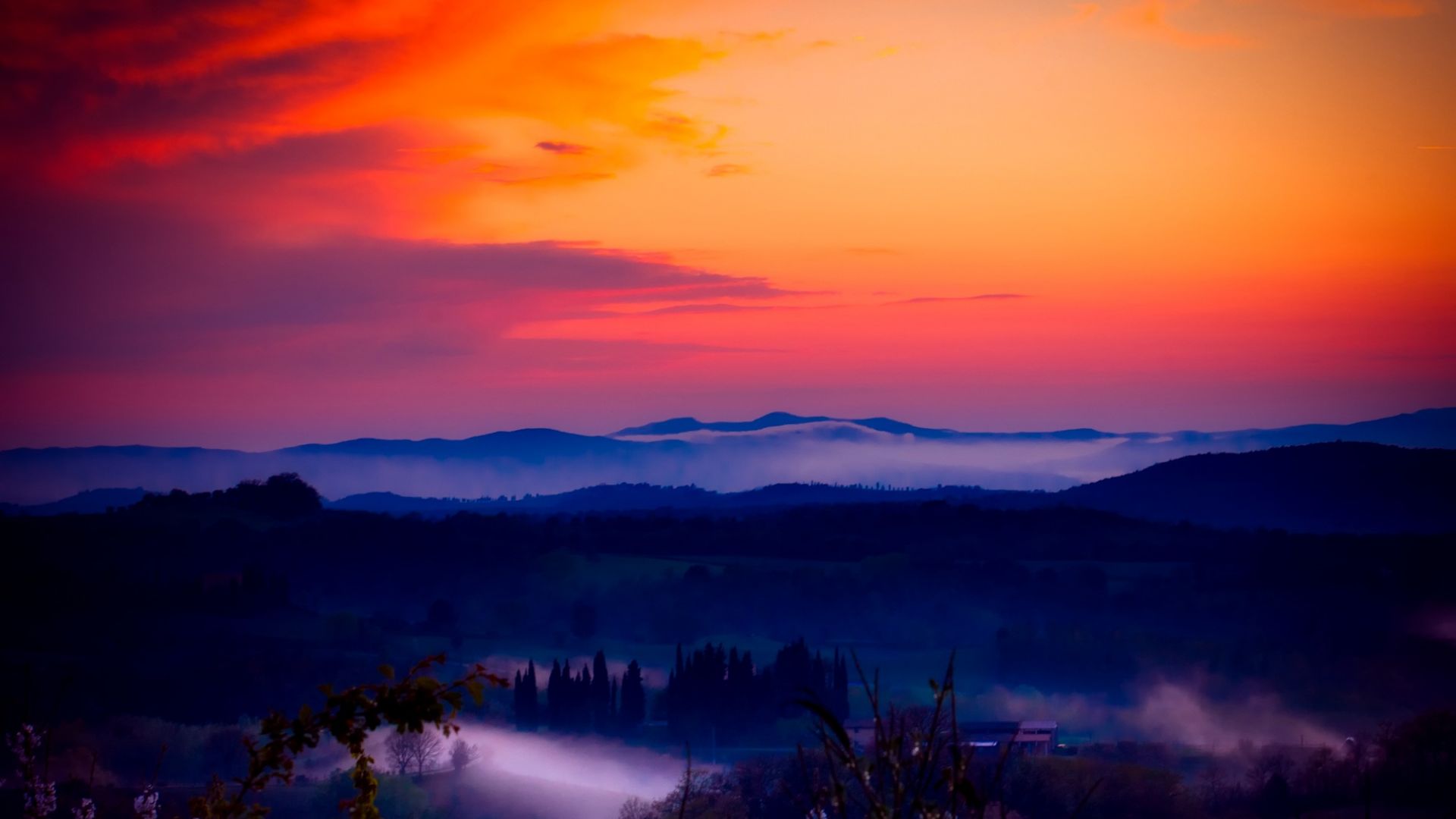 Wallpaper Italy, sky, clouds, sunset