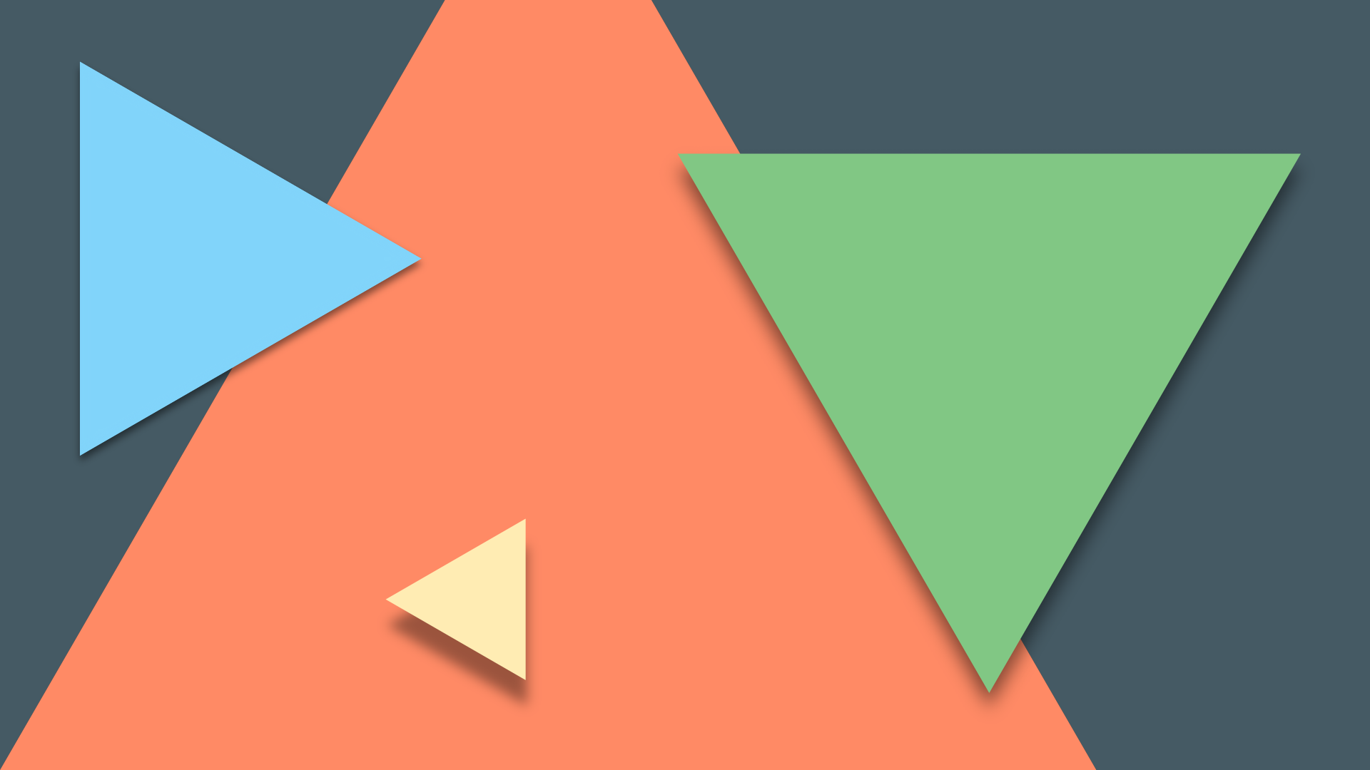 Wallpaper Material design of triangles