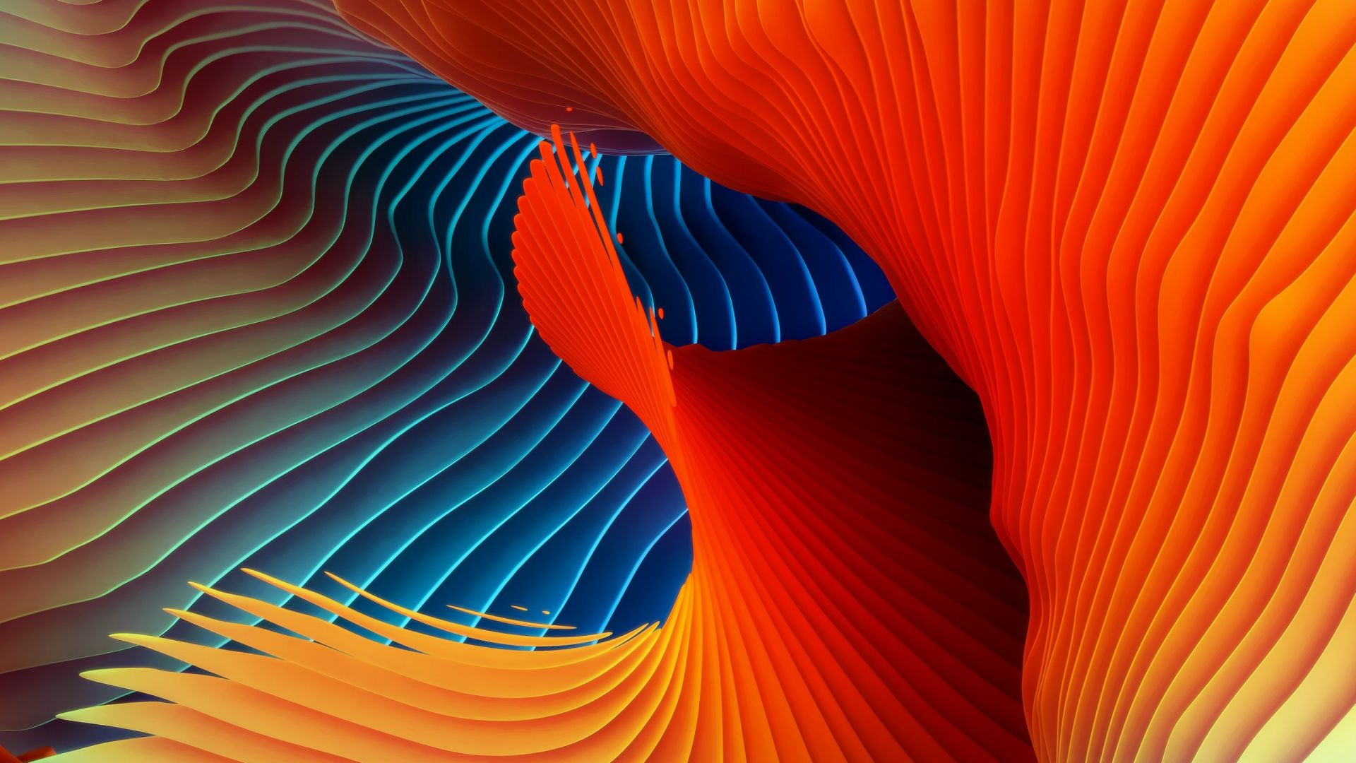 Wallpaper Abstract 3D apple design