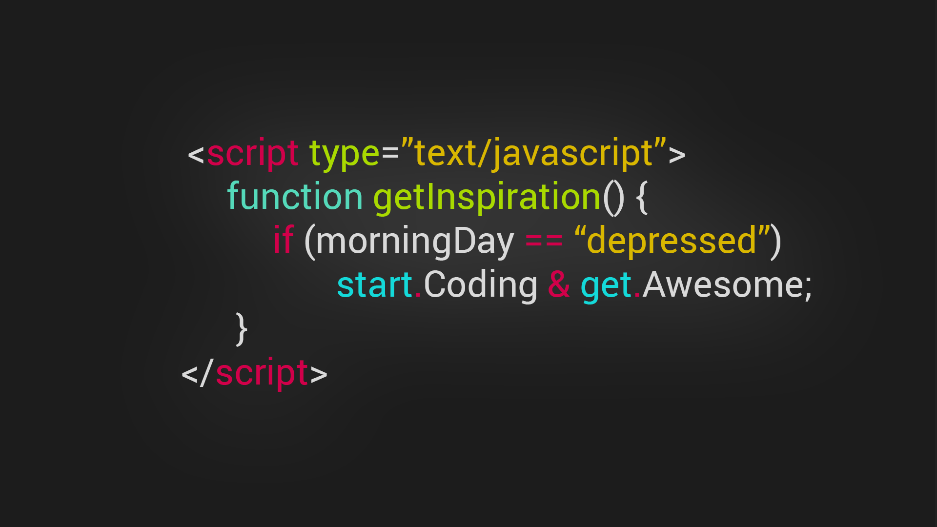 Wallpaper Code, programming syntax 