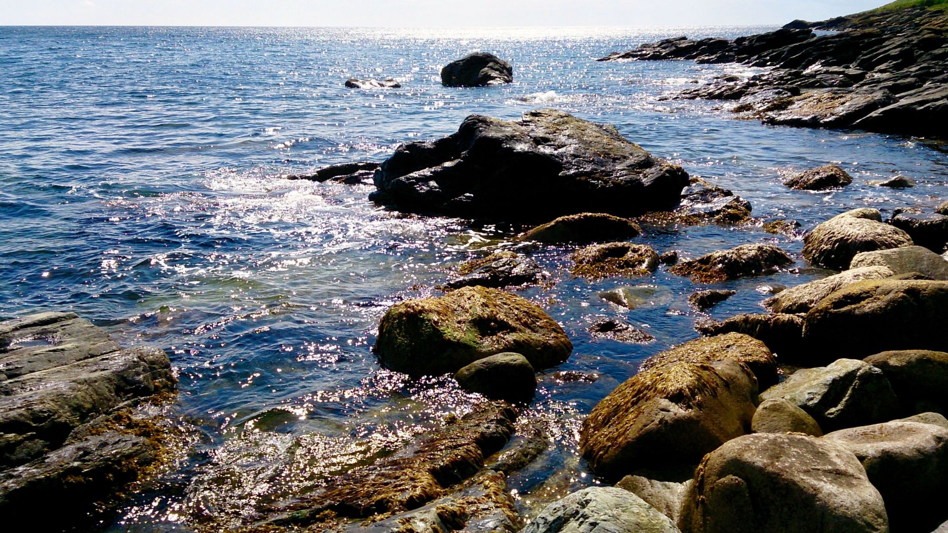 Wallpaper Rocks, coast, sea