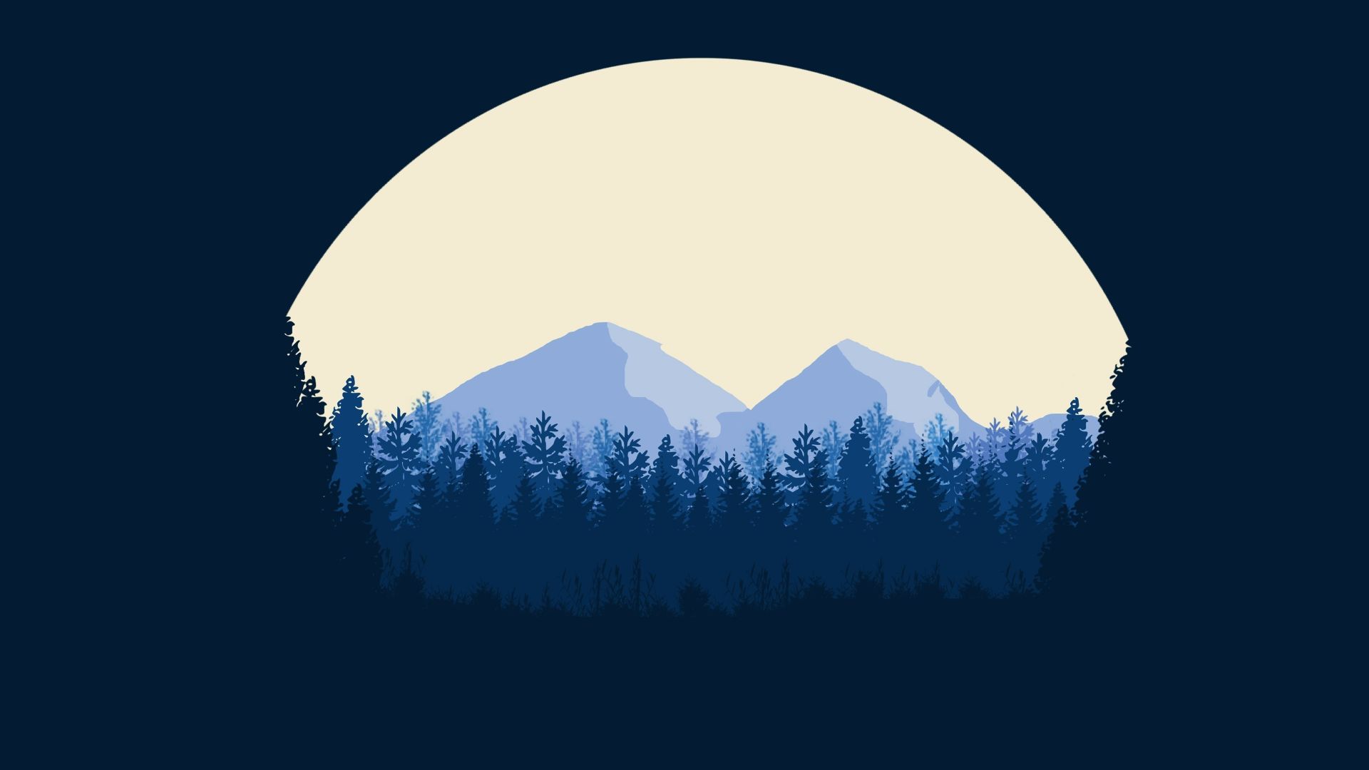 Desktop Wallpaper Minimalist, Mountains, Tree, Nature, 4k, Hd Image,  Picture, Background, Fd7e5d