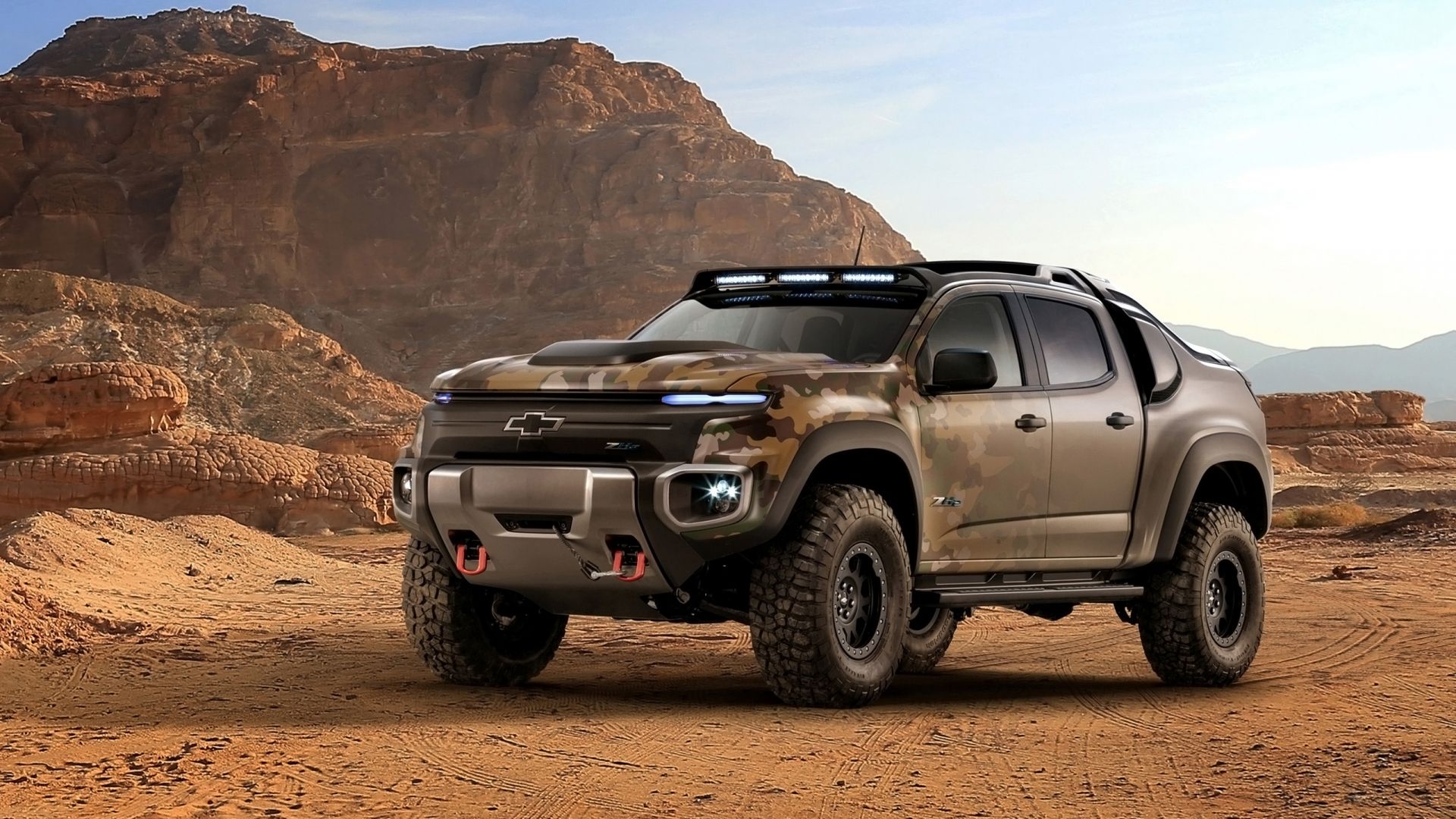 Wallpaper Chevrolet Colorado, truck, desert