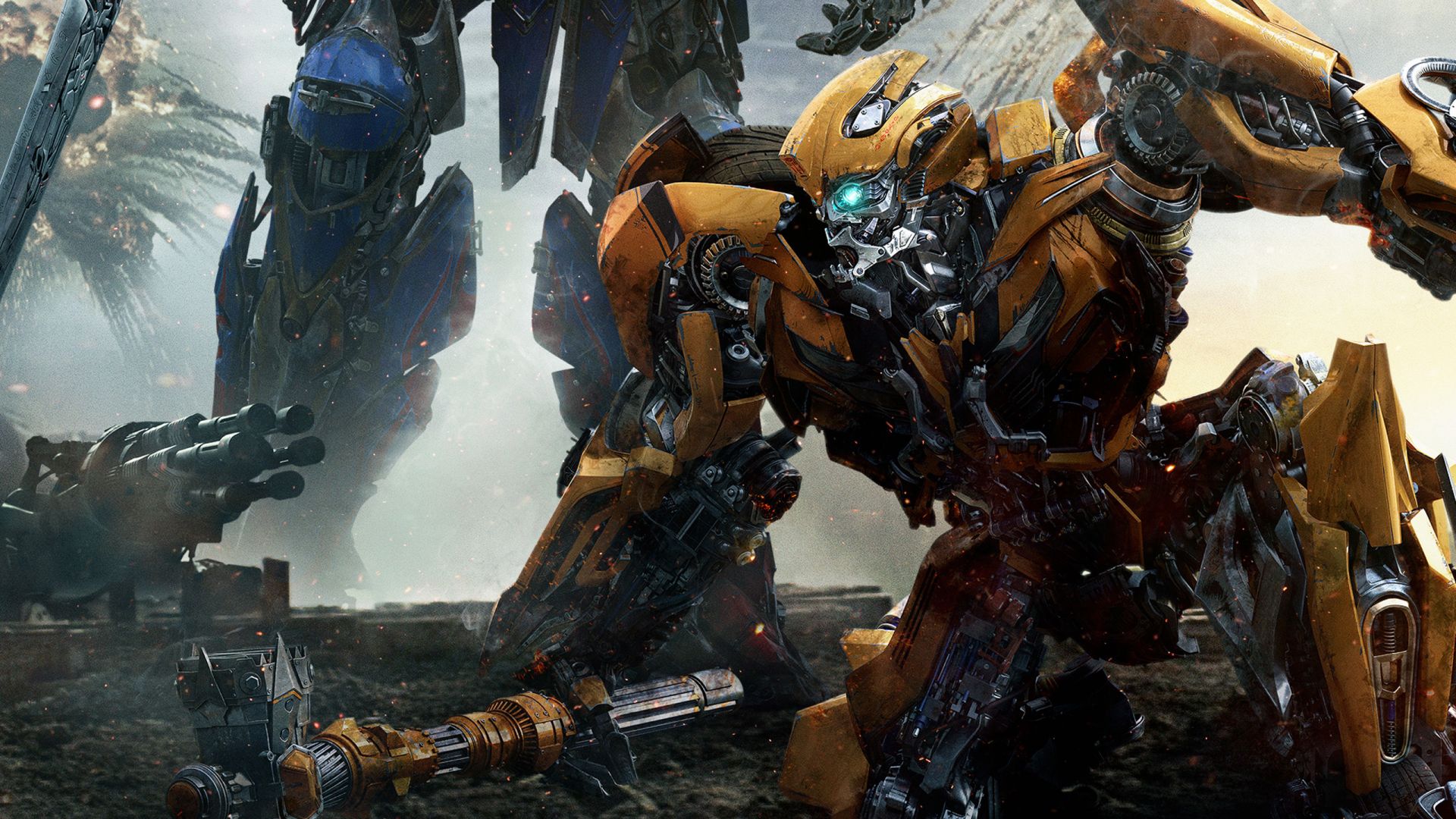 Wallpaper Bumblebee, Transformers: the last knight, movie, cyborg