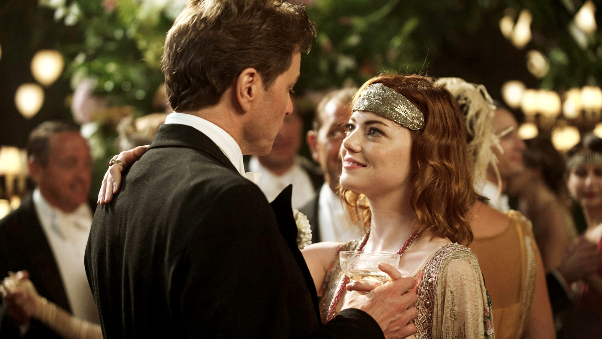 Wallpaper Colin Firth and Emma Stone in Magic in the moonlight movie