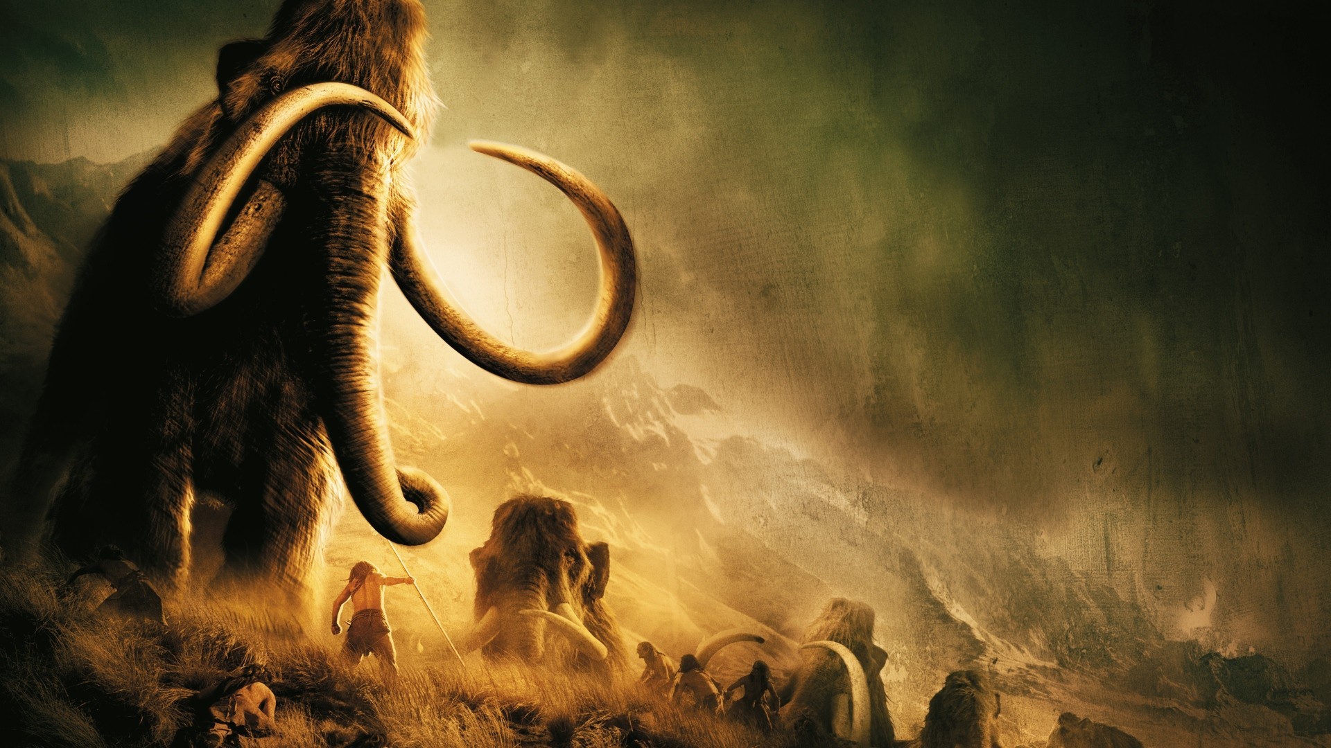 Wallpaper 10,000 BC movie, 2008 movie, mammoth