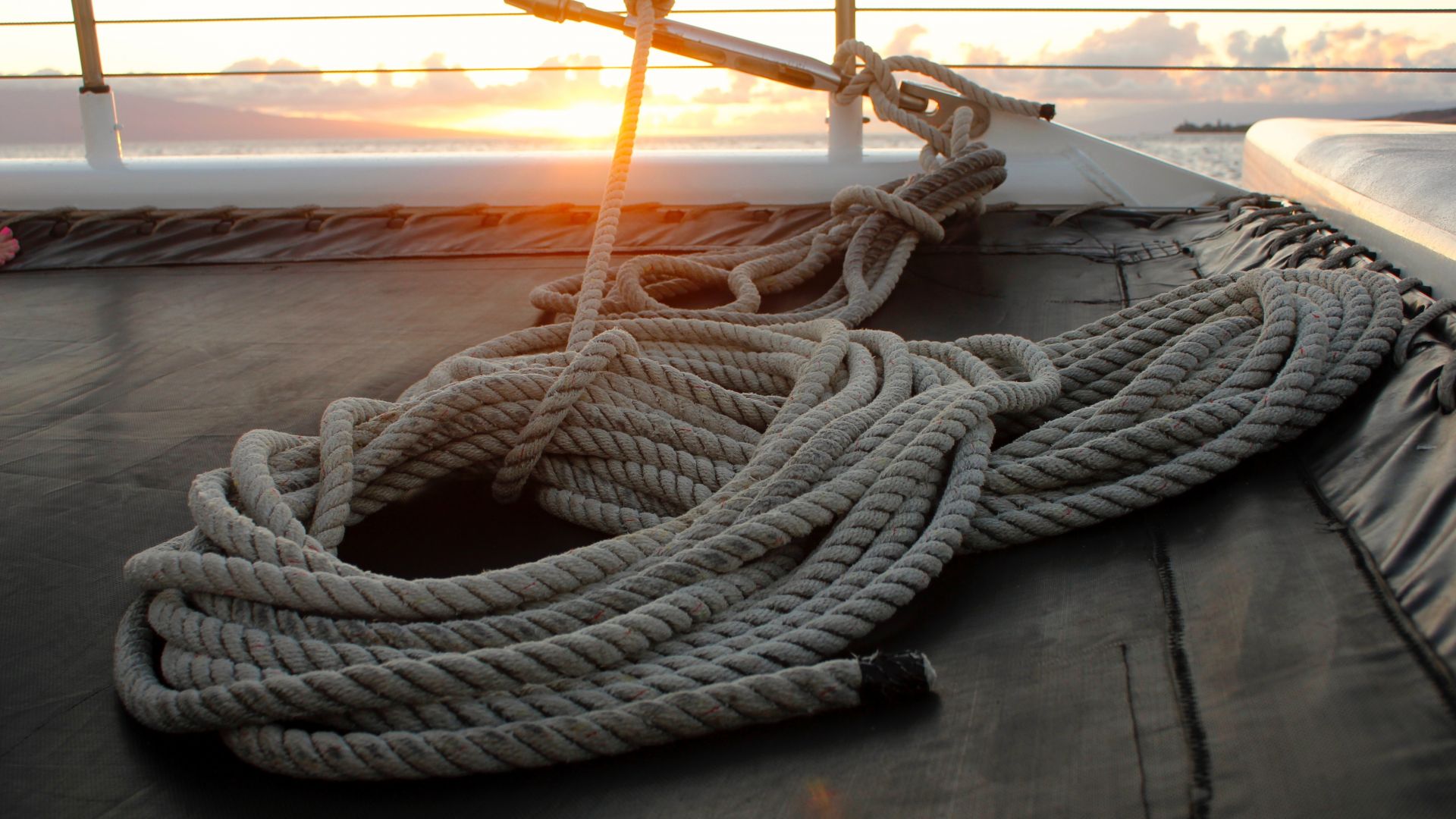 Wallpaper Rope sail sailing boat 
