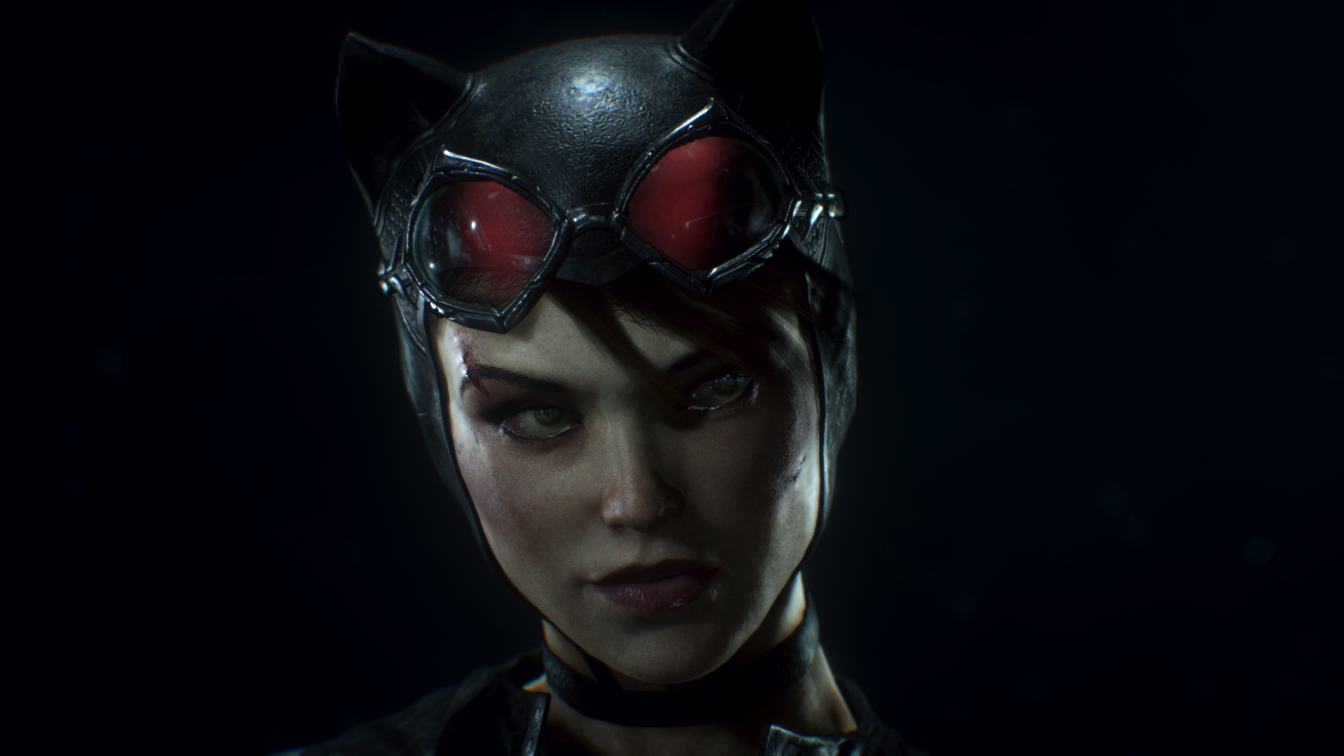Wallpaper Catwoman, Batman: Arkham Knight, video game, face