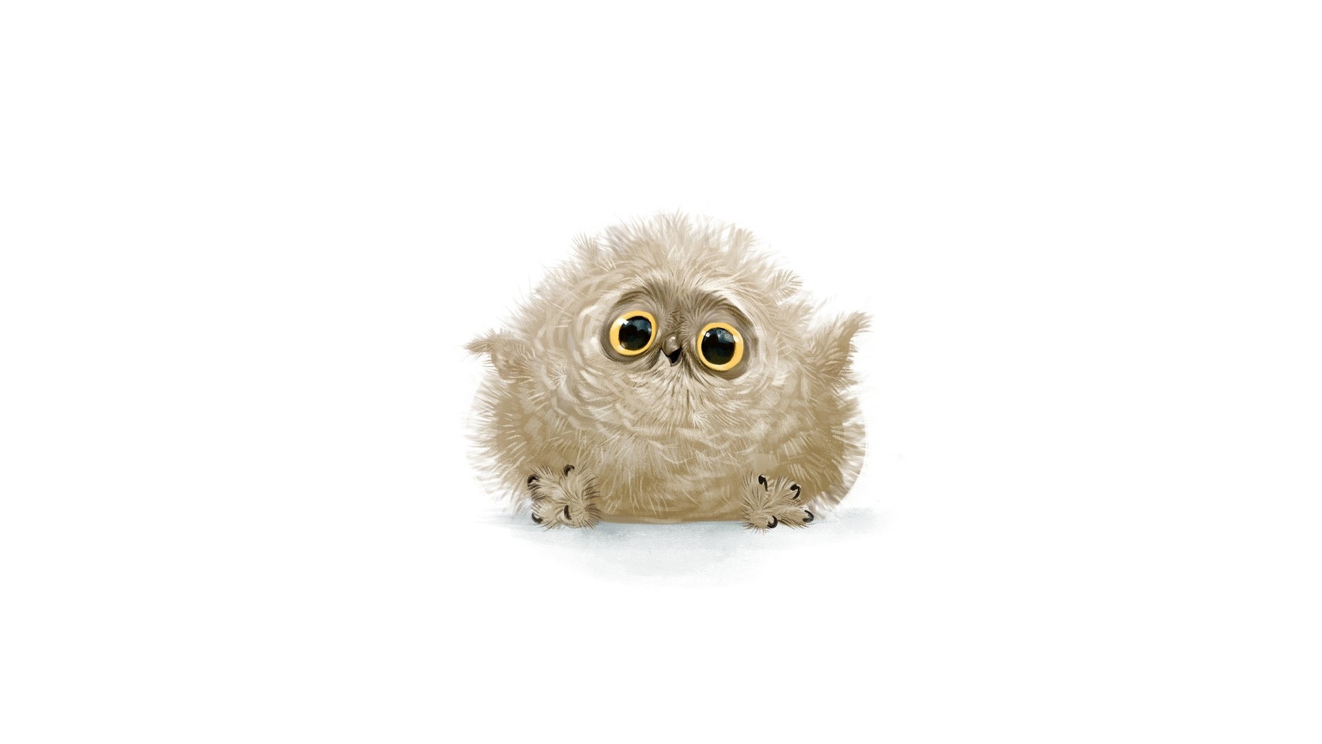 Wallpaper Cute owl, minimal, art