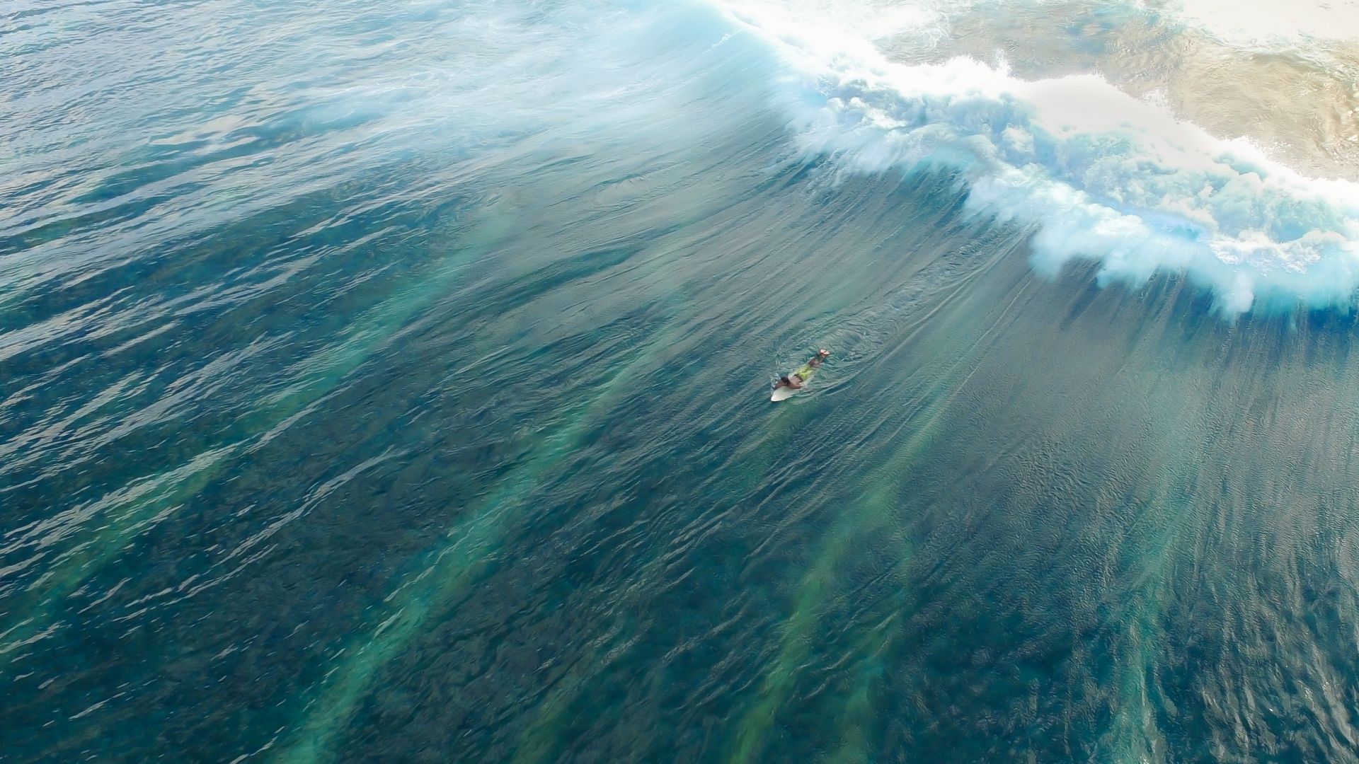 Wallpaper Sea waves, sea, surfer