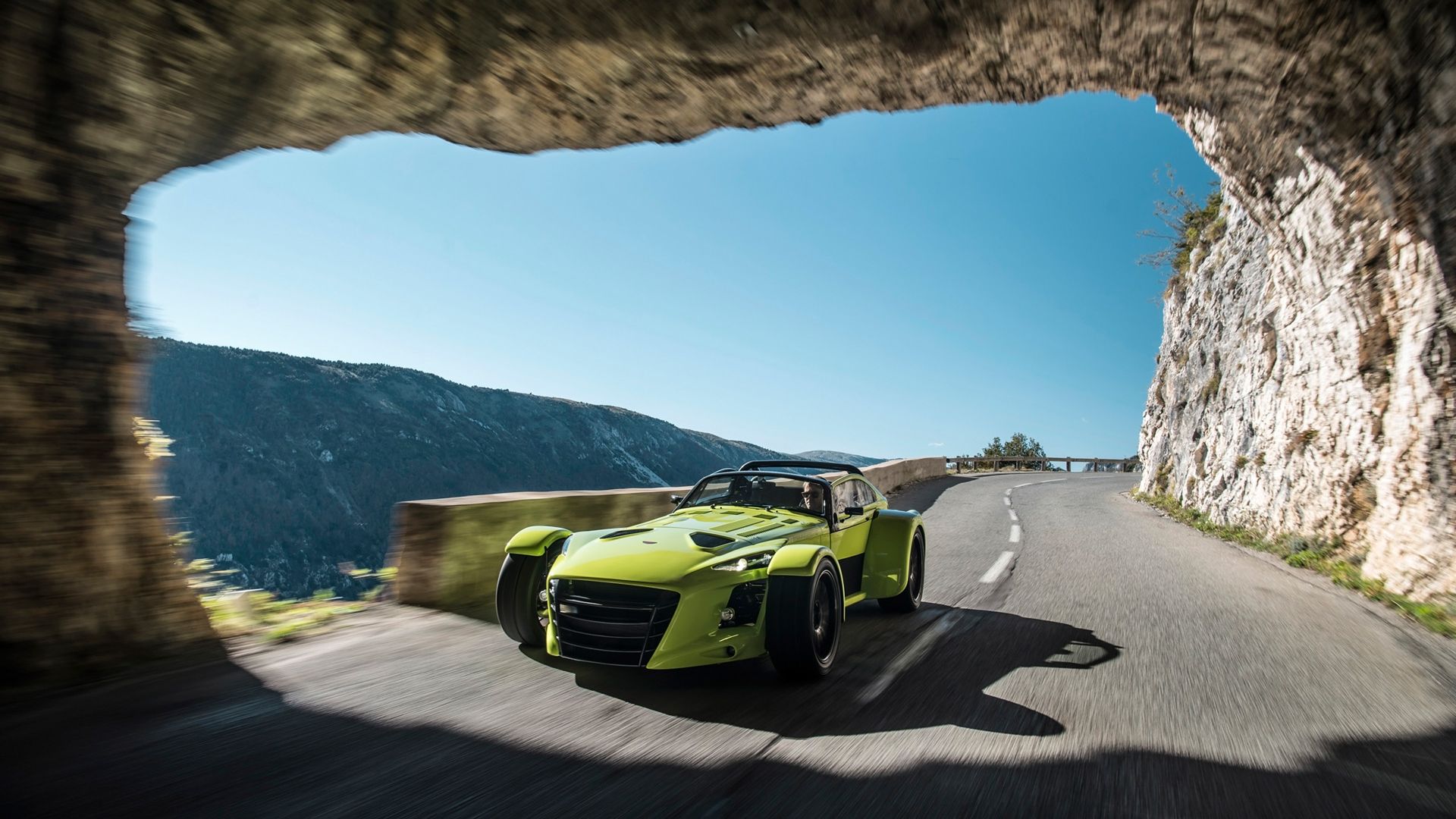 Wallpaper Donkervoort D8 GTO, green sports car, outdoor