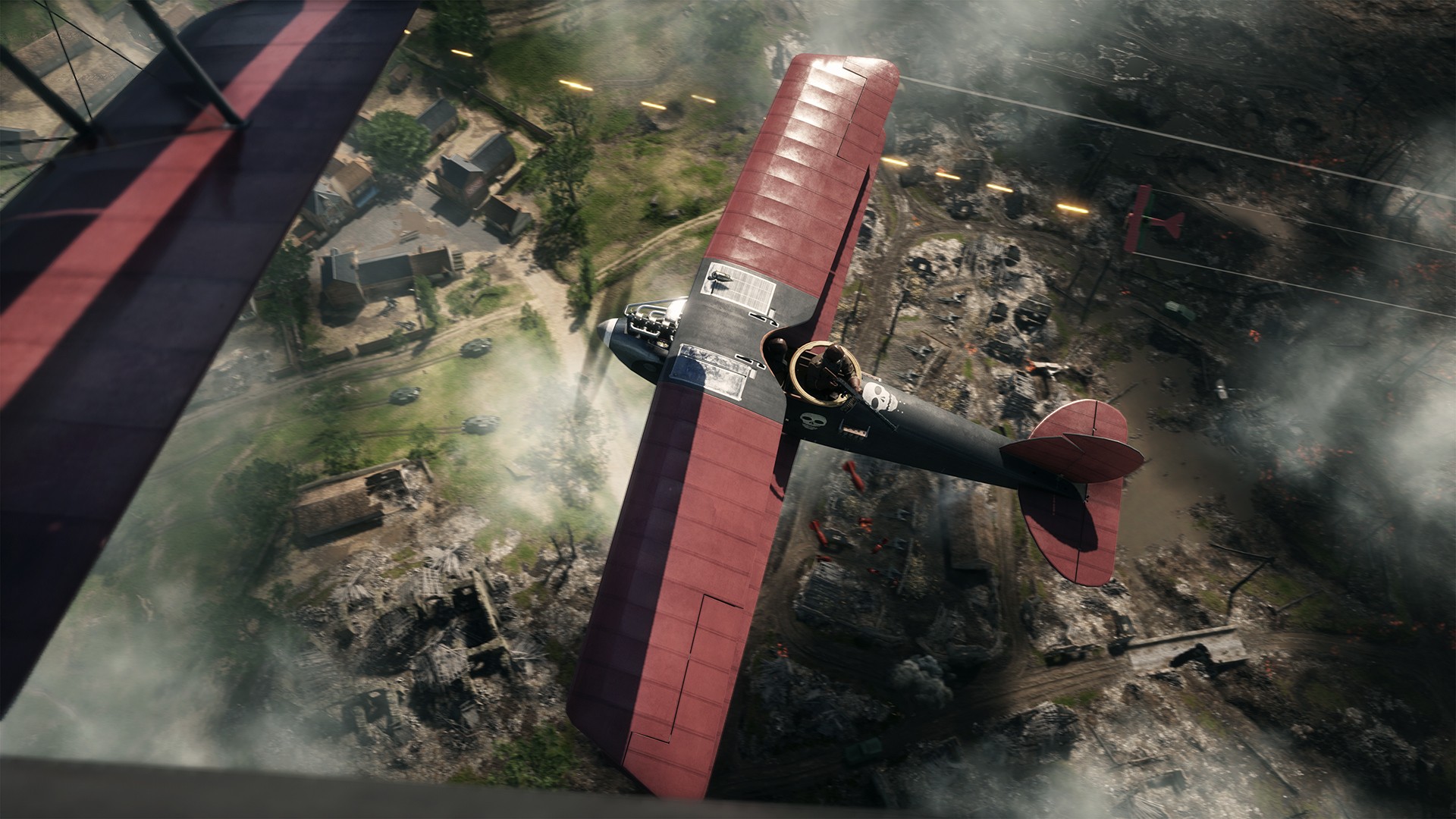 Wallpaper Fighter plane in battlefield video game