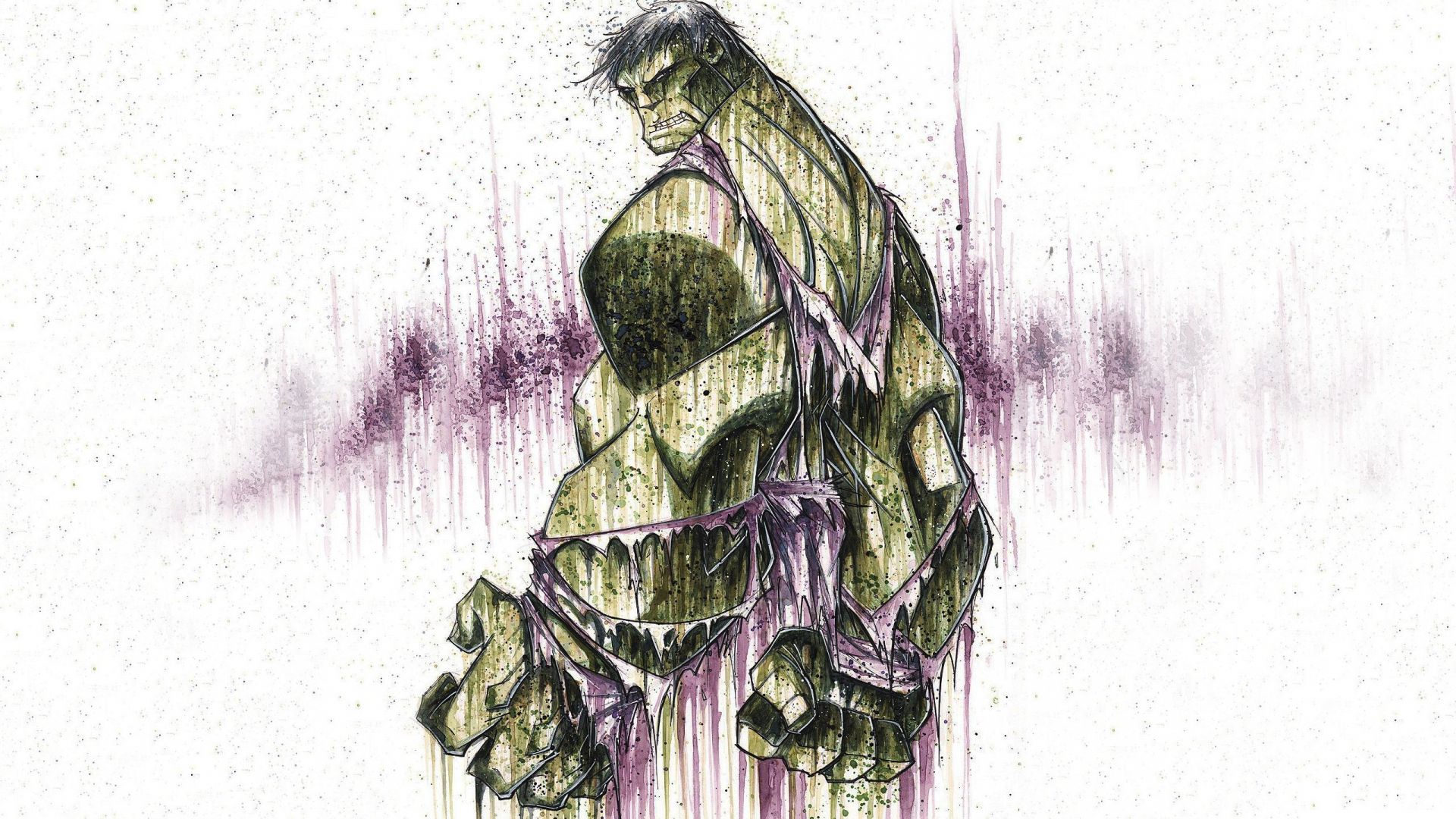 Wallpaper Angry hulk artwork