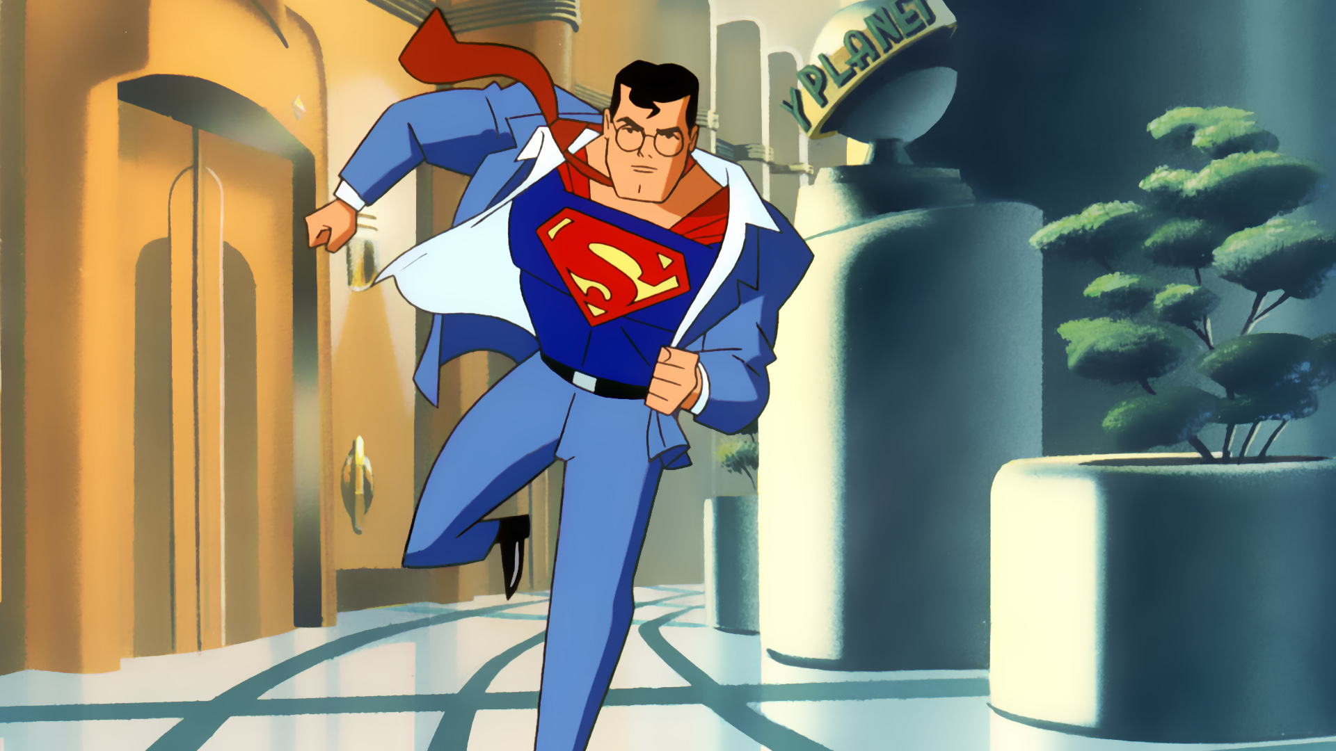 Wallpaper Superman: The Animated Series, animation, cartoon