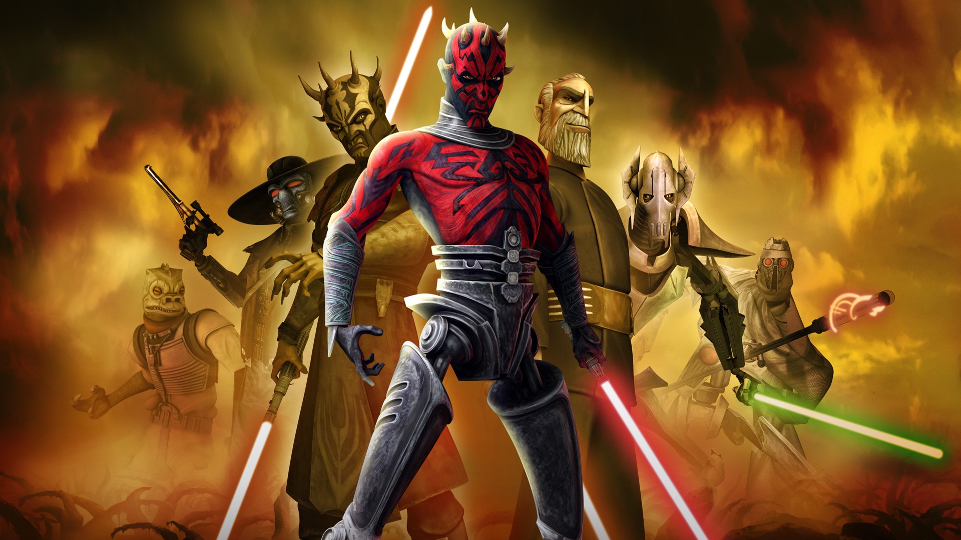 Wallpaper Star Wars: The Clone Wars, cartoon tv series