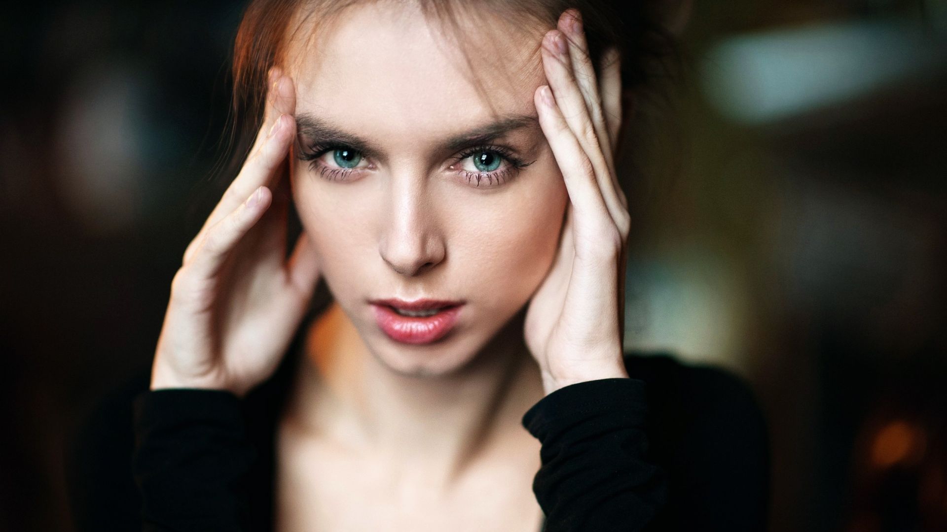 Wallpaper Vika Viktoriya, girl model, face