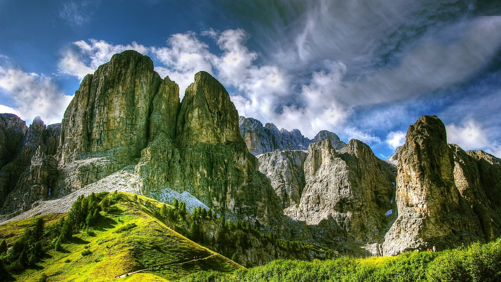 Wallpaper Dolomites mountains, nature, landscape, Italy