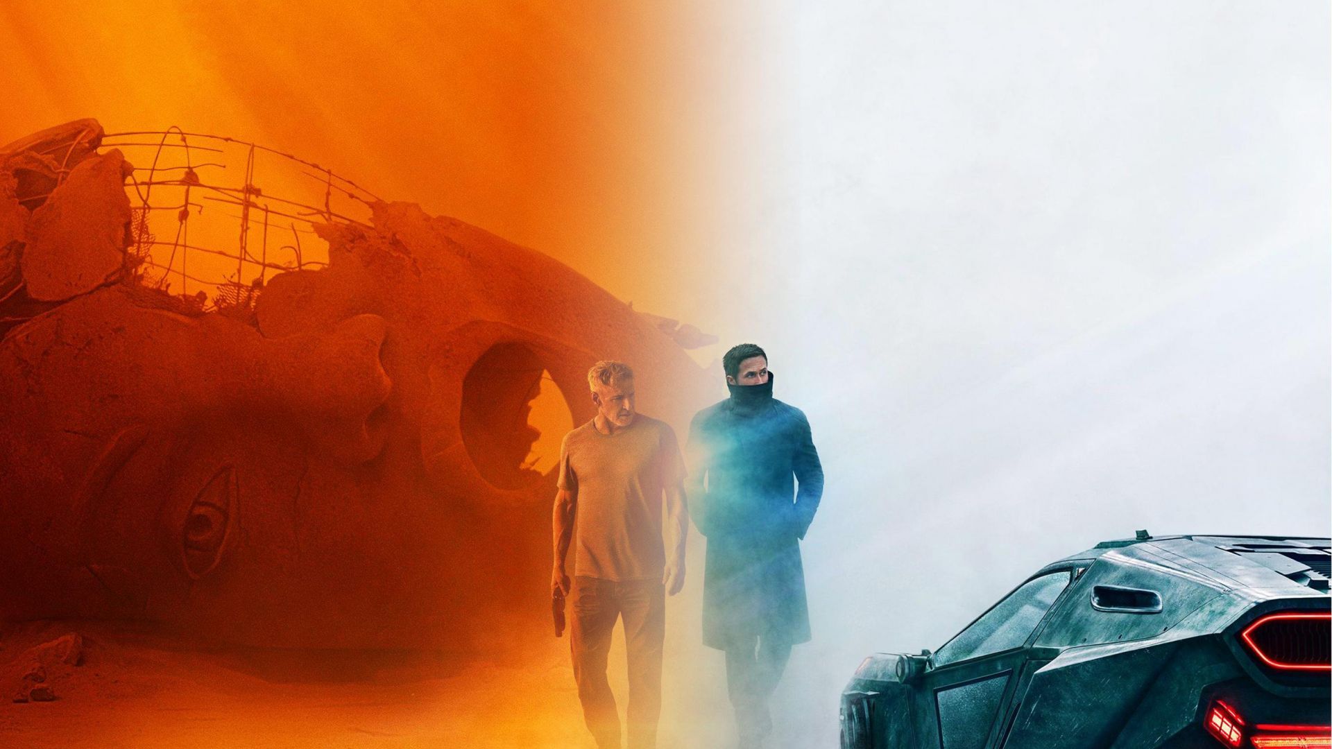 Wallpaper Blade Runner 2049, movie, actors, cars