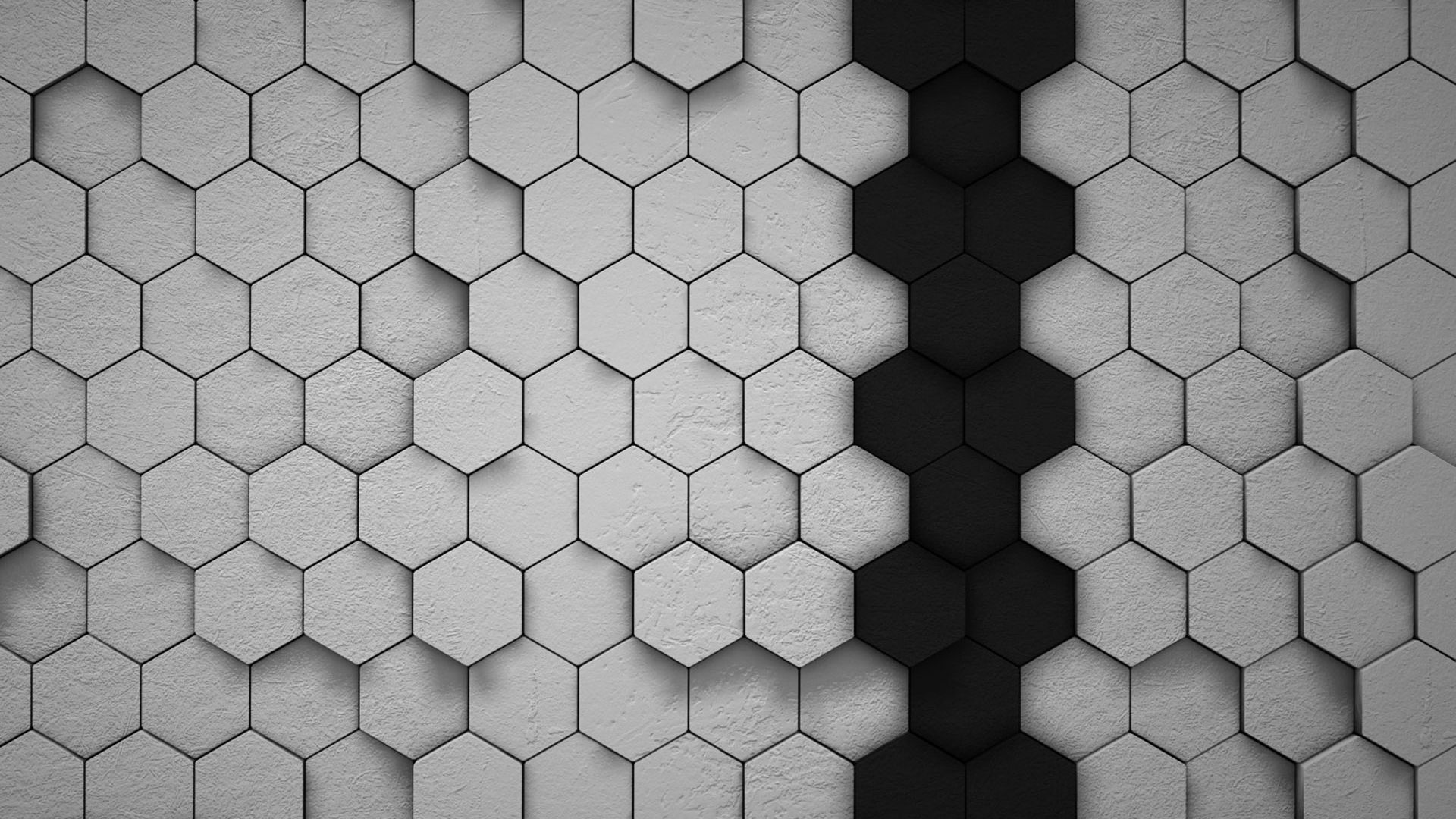 Wallpaper Honeycomb, 3D pattern
