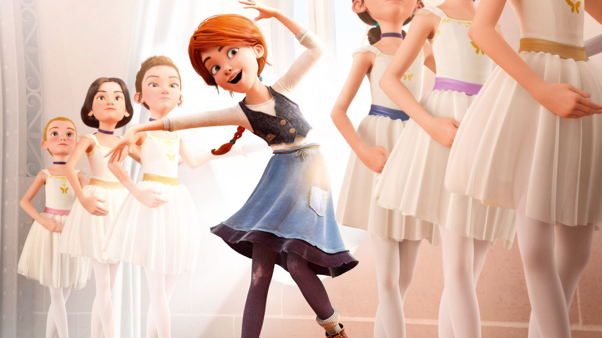 Wallpaper Elle fanning in Ballerina animation movie
