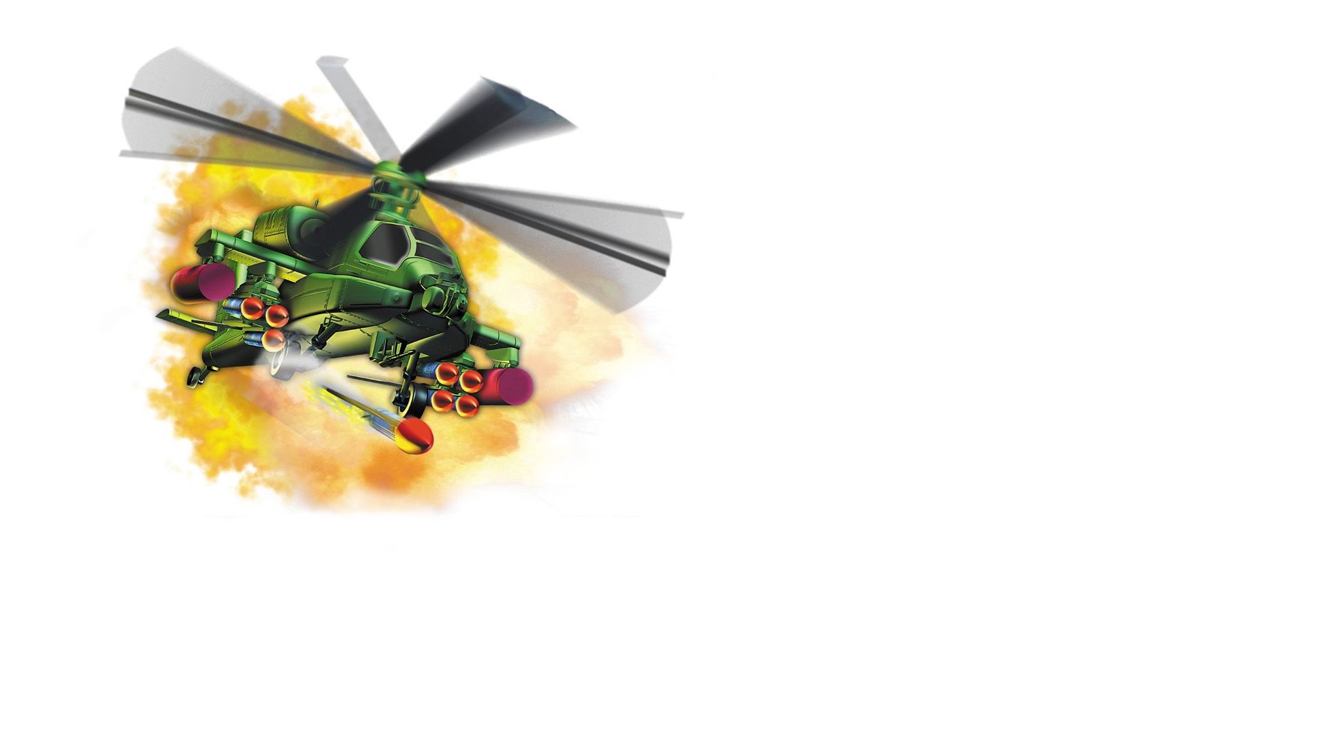 Wallpaper Army Men: Air Attack video game, Helicopter