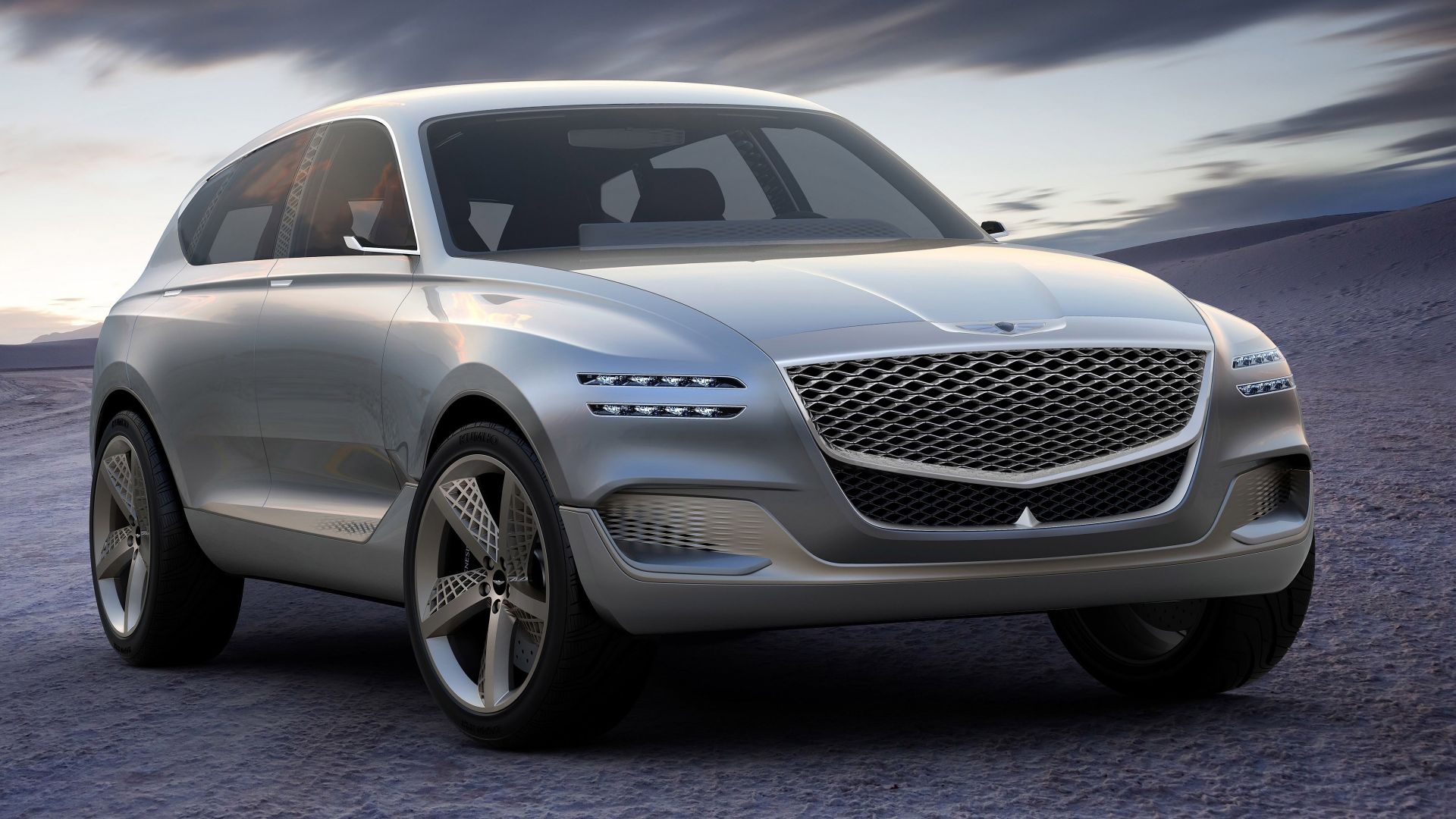 Wallpaper Genesis GV80 Hydrogen Fuel Cell Concept, luxury car, 4k