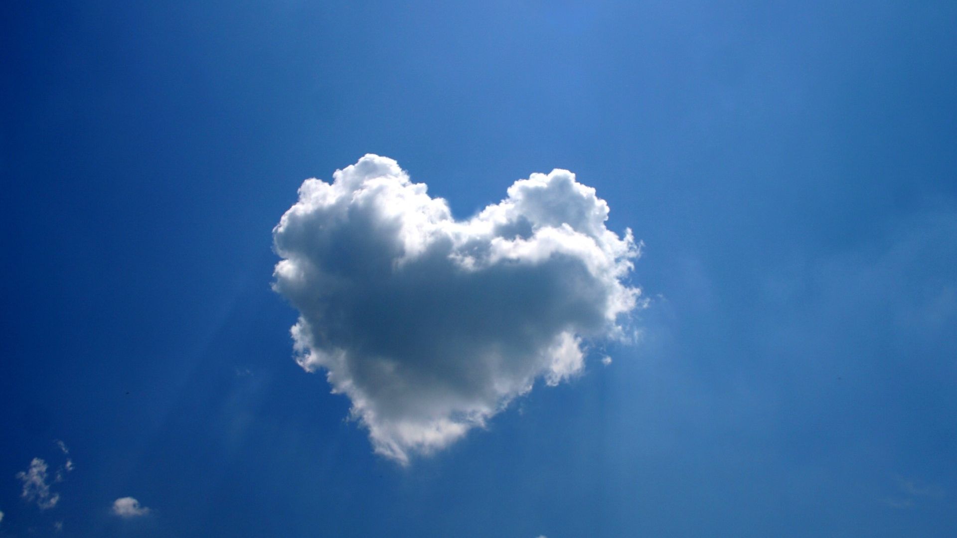 Wallpaper Love heart cloud