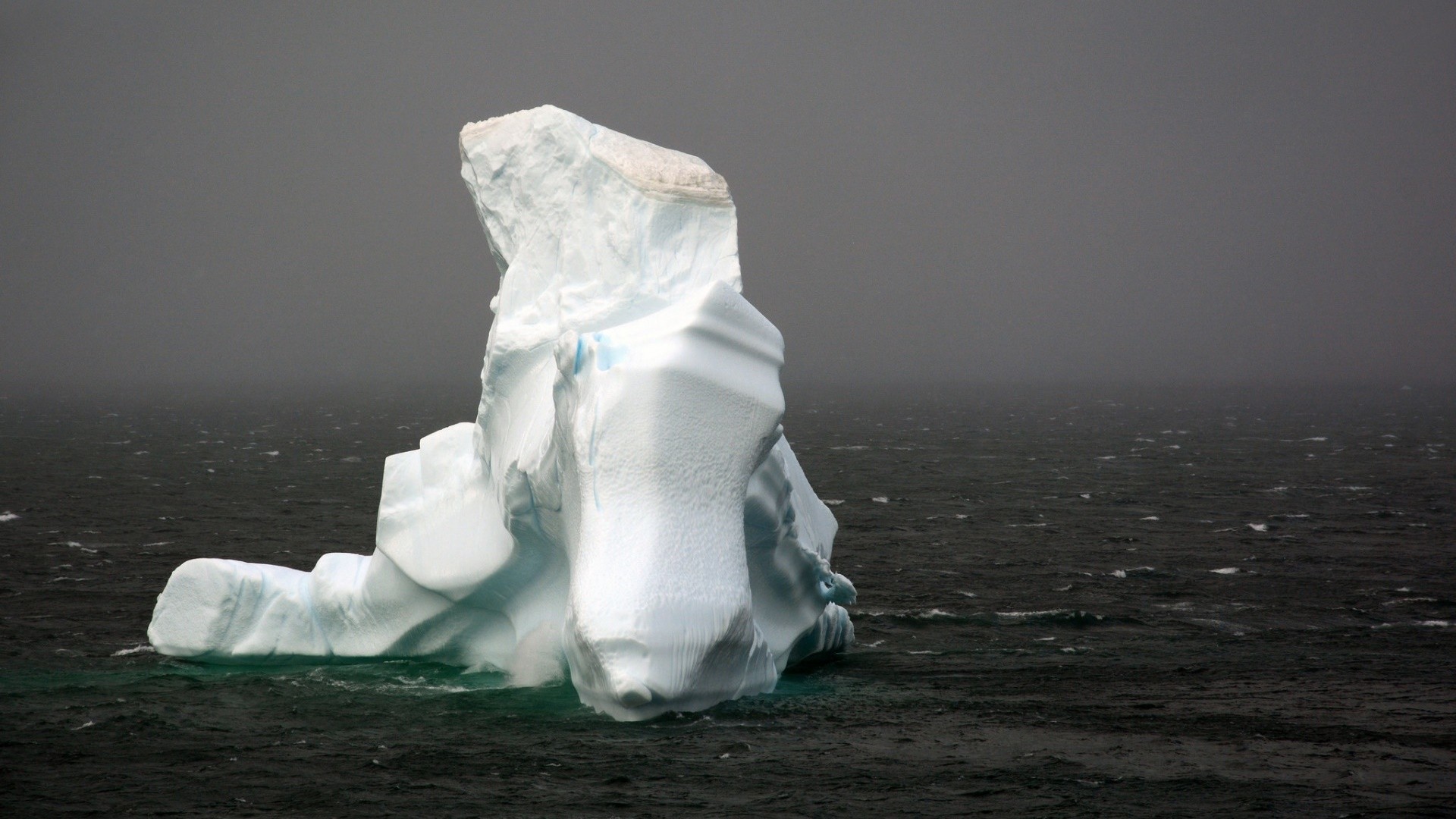 Wallpaper White iceberg of sea
