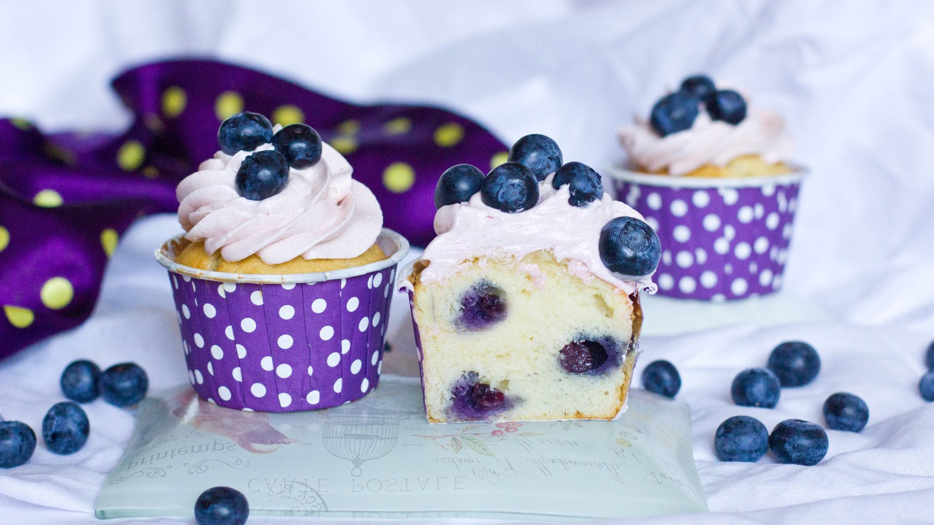 Wallpaper Cupcake, fairy cake, blueberry