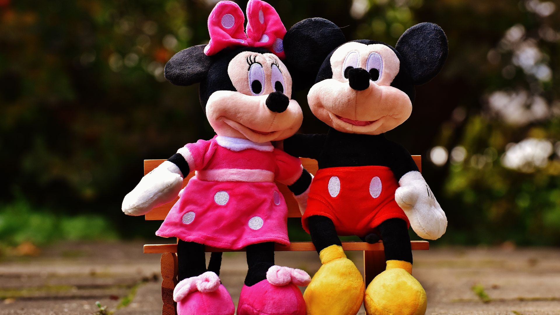 Desktop Wallpaper Mickey Mouse And Minnie Mouse Toys, Hd Image, Picture,  Background, Ijxxds