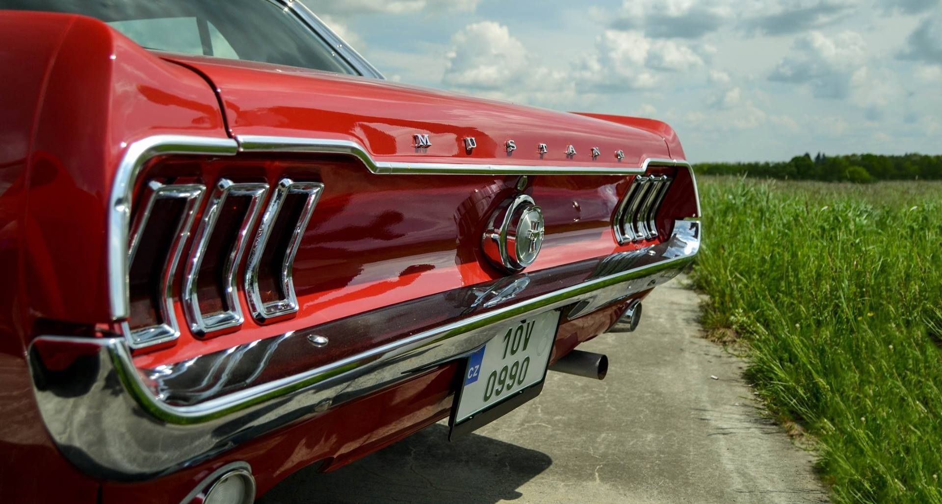 Wallpaper Ford mustang, classic car, rear view