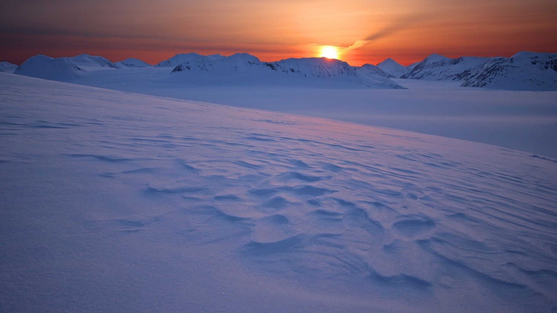 Wallpaper Sunrise, Harding ice fields, nature