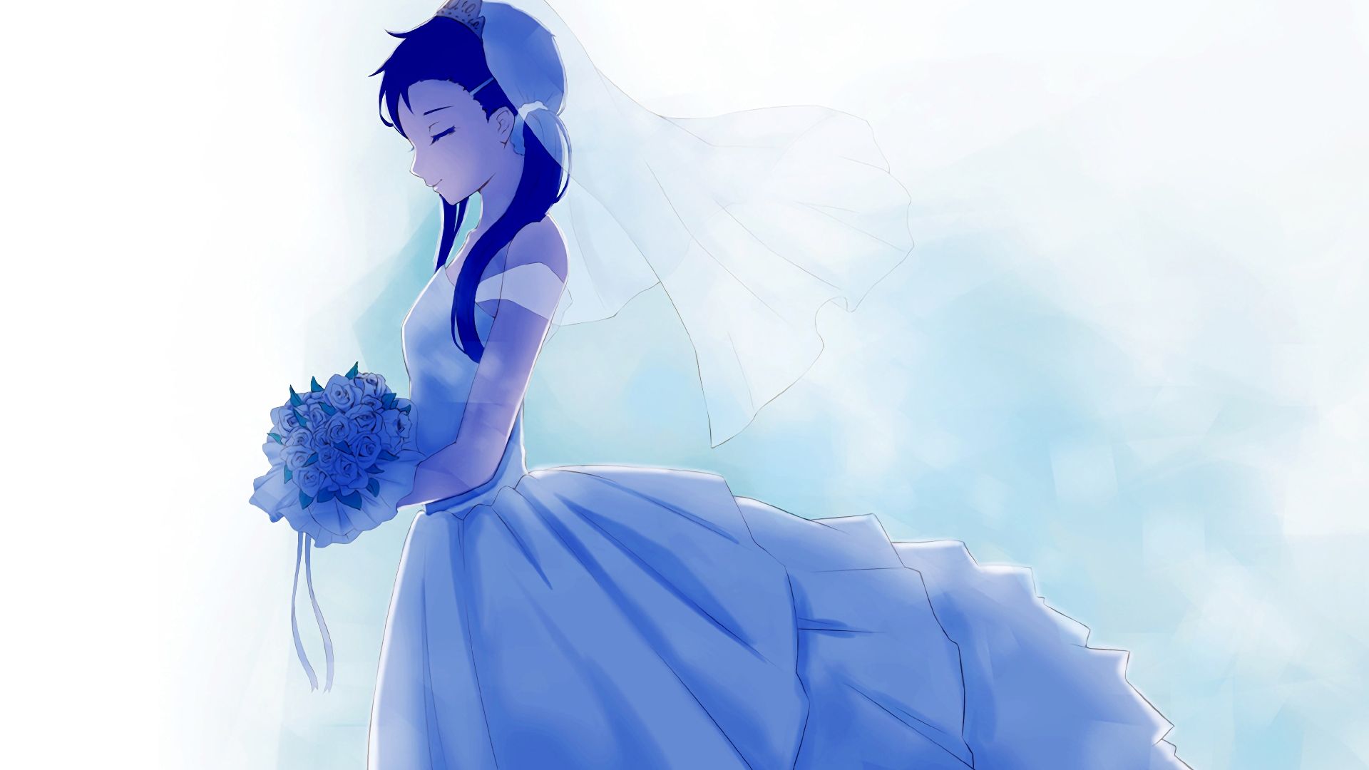 CosplayDiy Women's Dress Anime Love live! Hoshizora Rin Bridesmaid Dress  Wedding Dress Cosplay