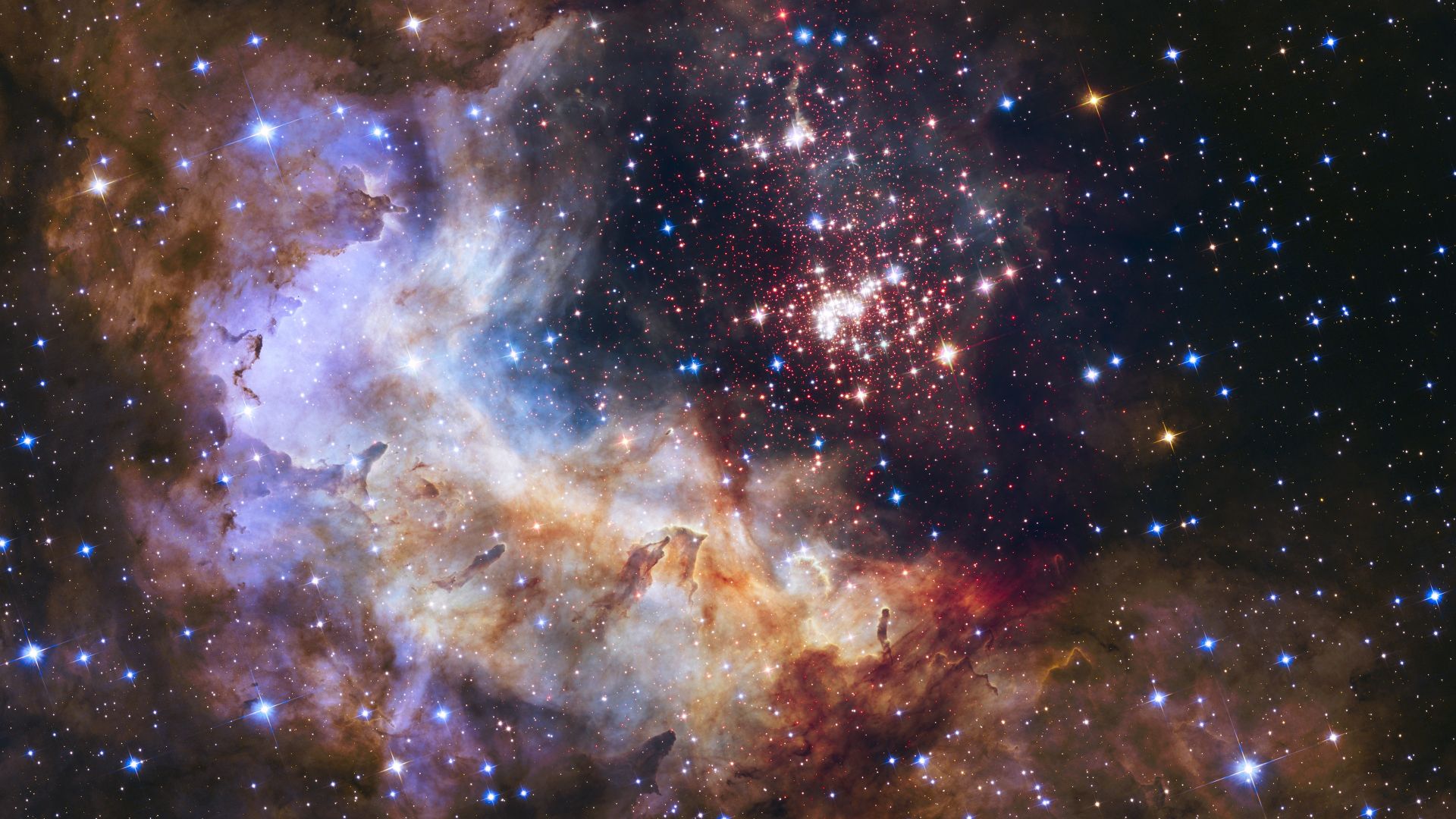 Desktop Wallpaper Deep Space Nebula, Hd Image, Picture, Background, Jaj5br