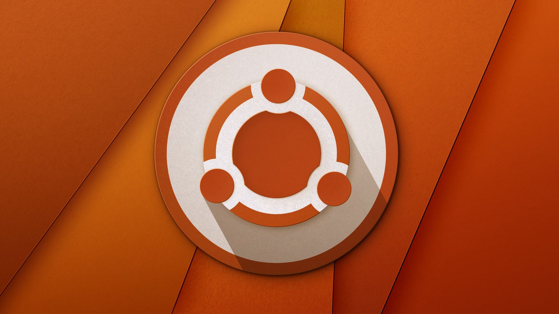 Wallpaper Ubuntu logo material design