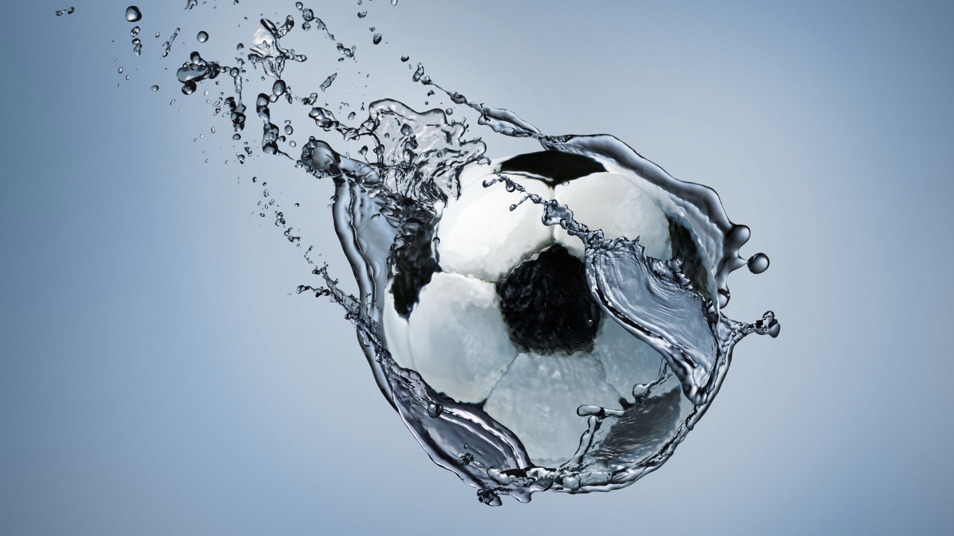 Wallpaper Football water splash
