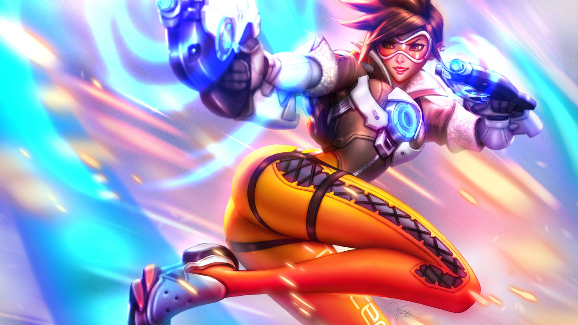 Tracer In Overwatch, HD wallpaper