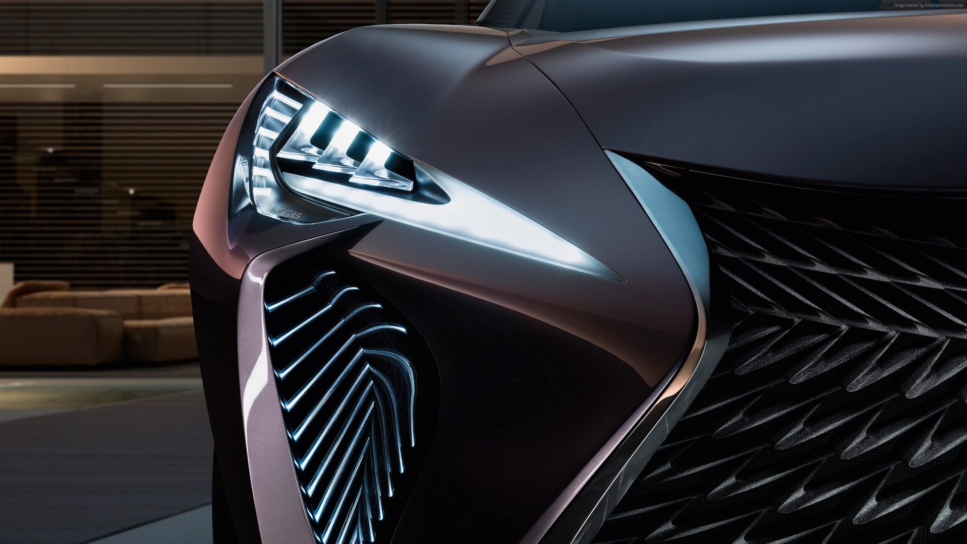 Wallpaper The Lexus UX Concept car head light