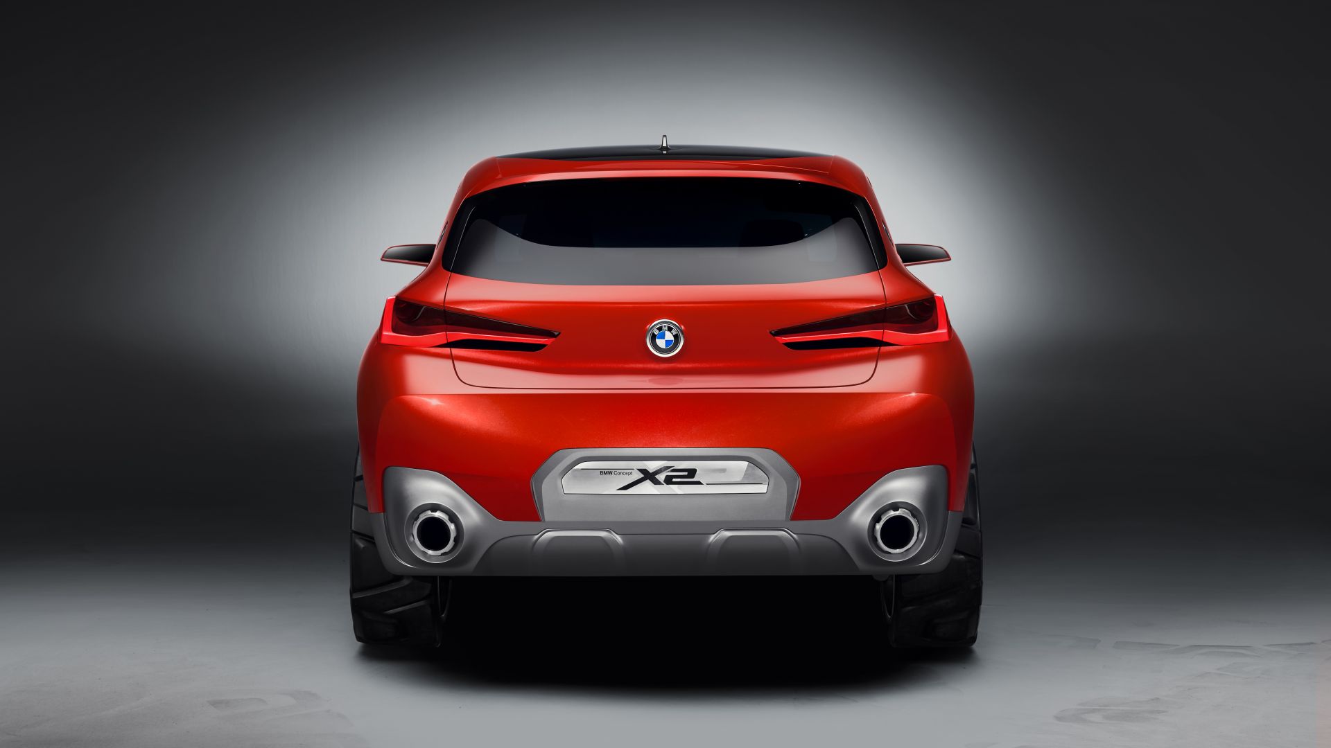 Wallpaper 2018 BMW X2 concept car, rear view