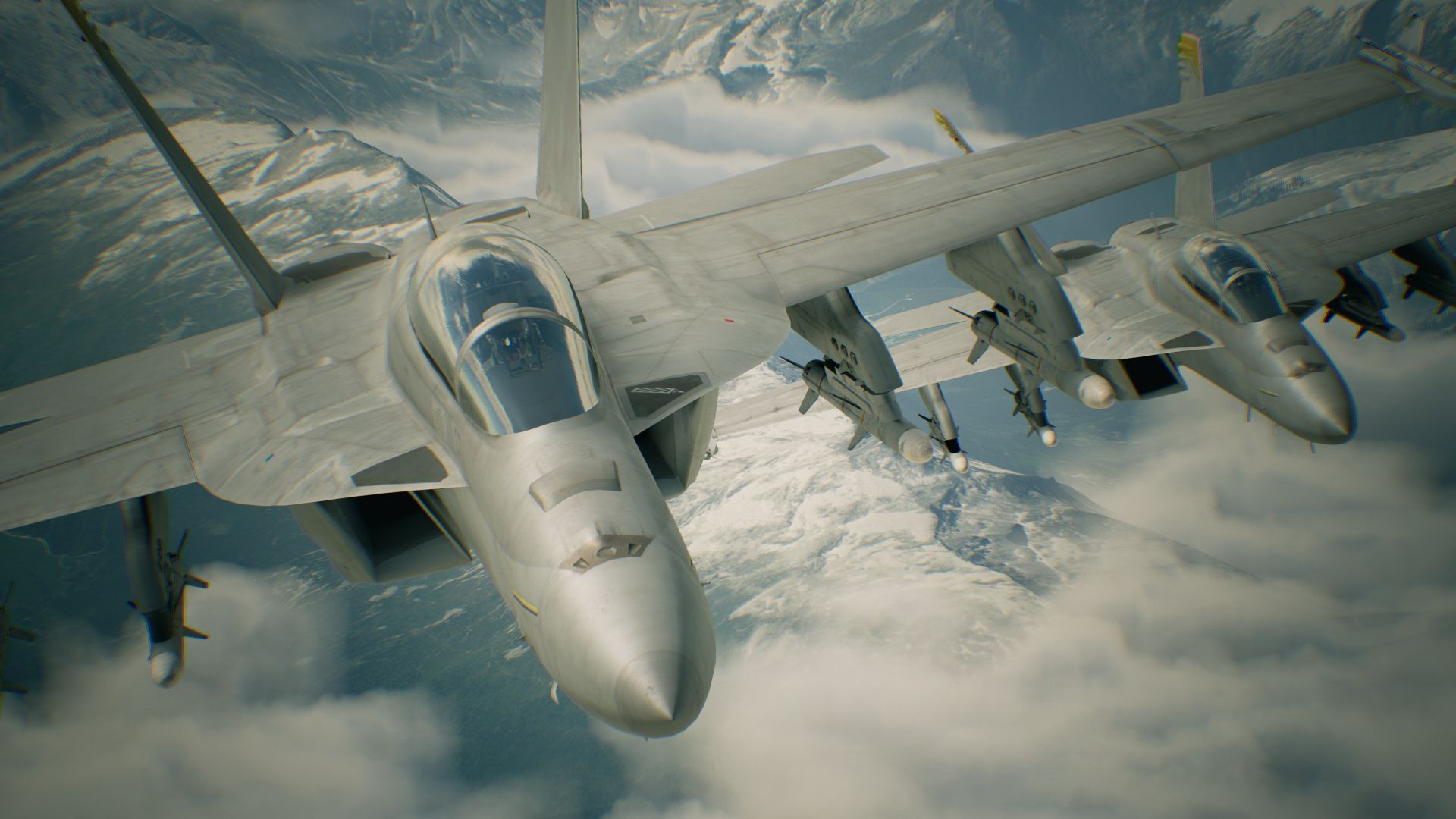 Wallpaper Ace Combat 7: Skies Unknow, sky, clouds, aircraft, game, 4k