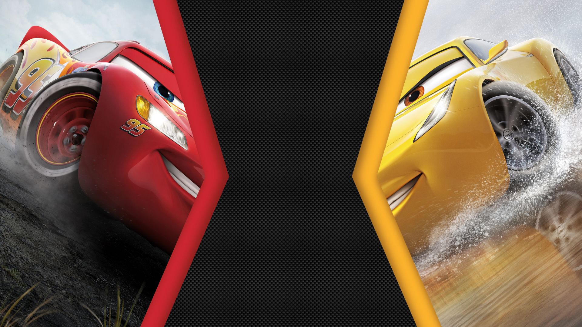 Wallpaper Cars 3, animation movie, Lightning McQueen vs Cruz Ramirez, 4k, 8k