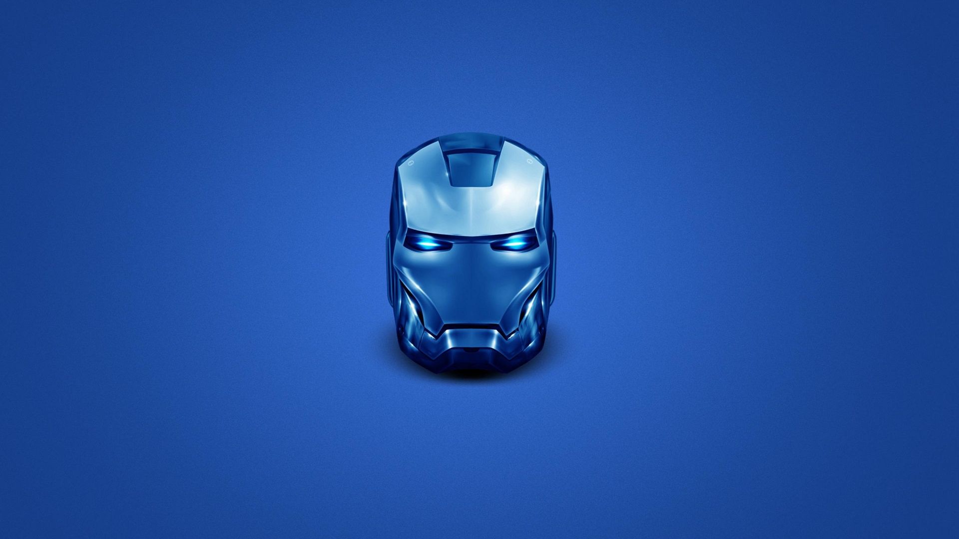 Wallpaper Iron man head, helmet, superhero, minimal