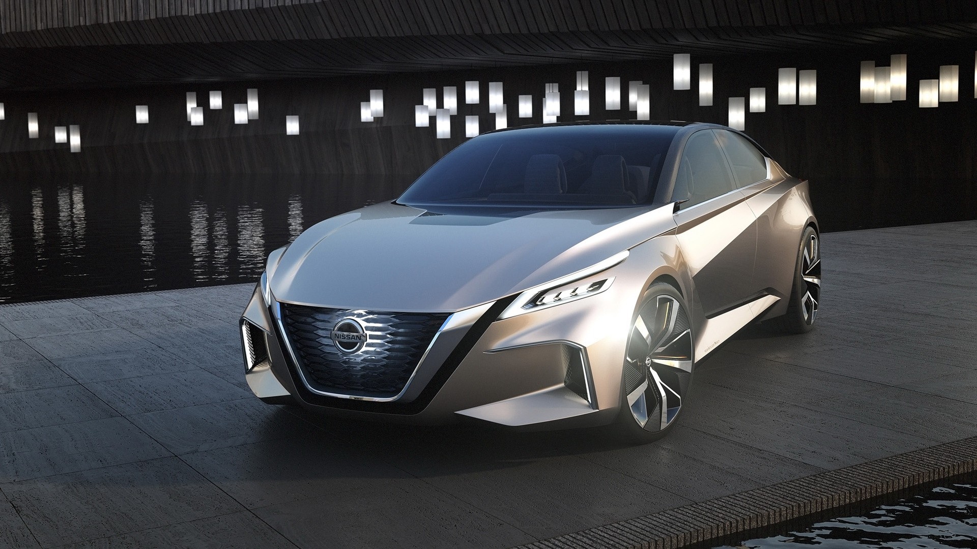 Wallpaper Nissan concept car, Future car