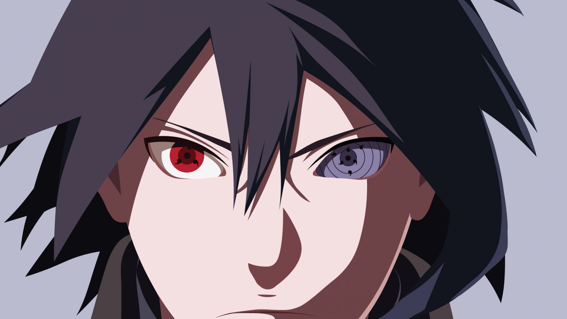 Wallpaper Sasuke Uchiha, Naruto, anime face