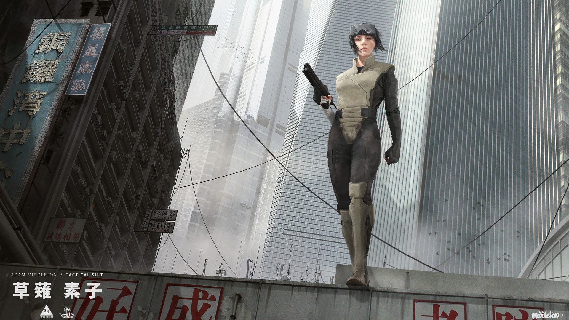 Wallpaper Ghost in the shell, movie, art
