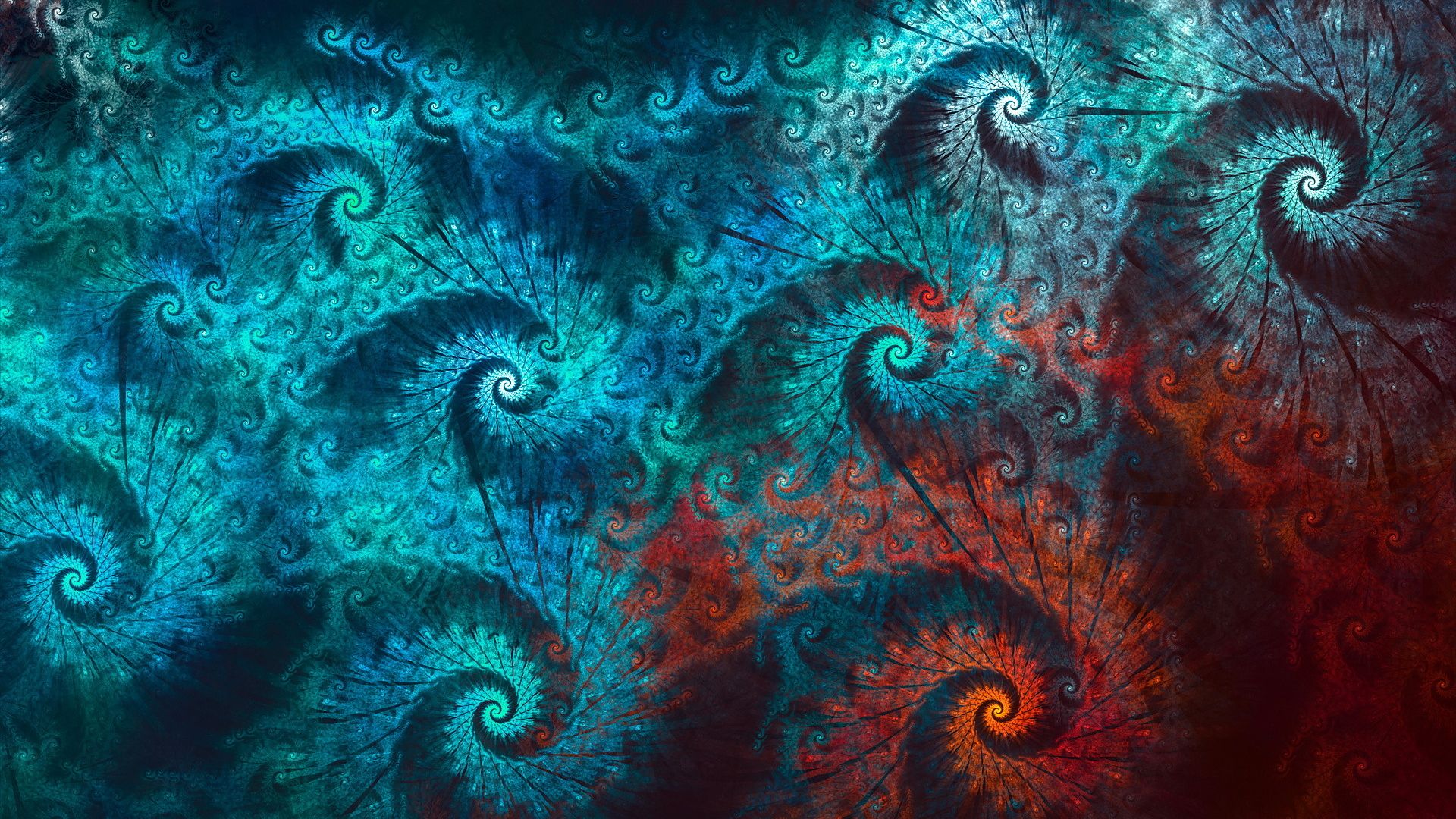 Wallpaper Spiral abstract patterns