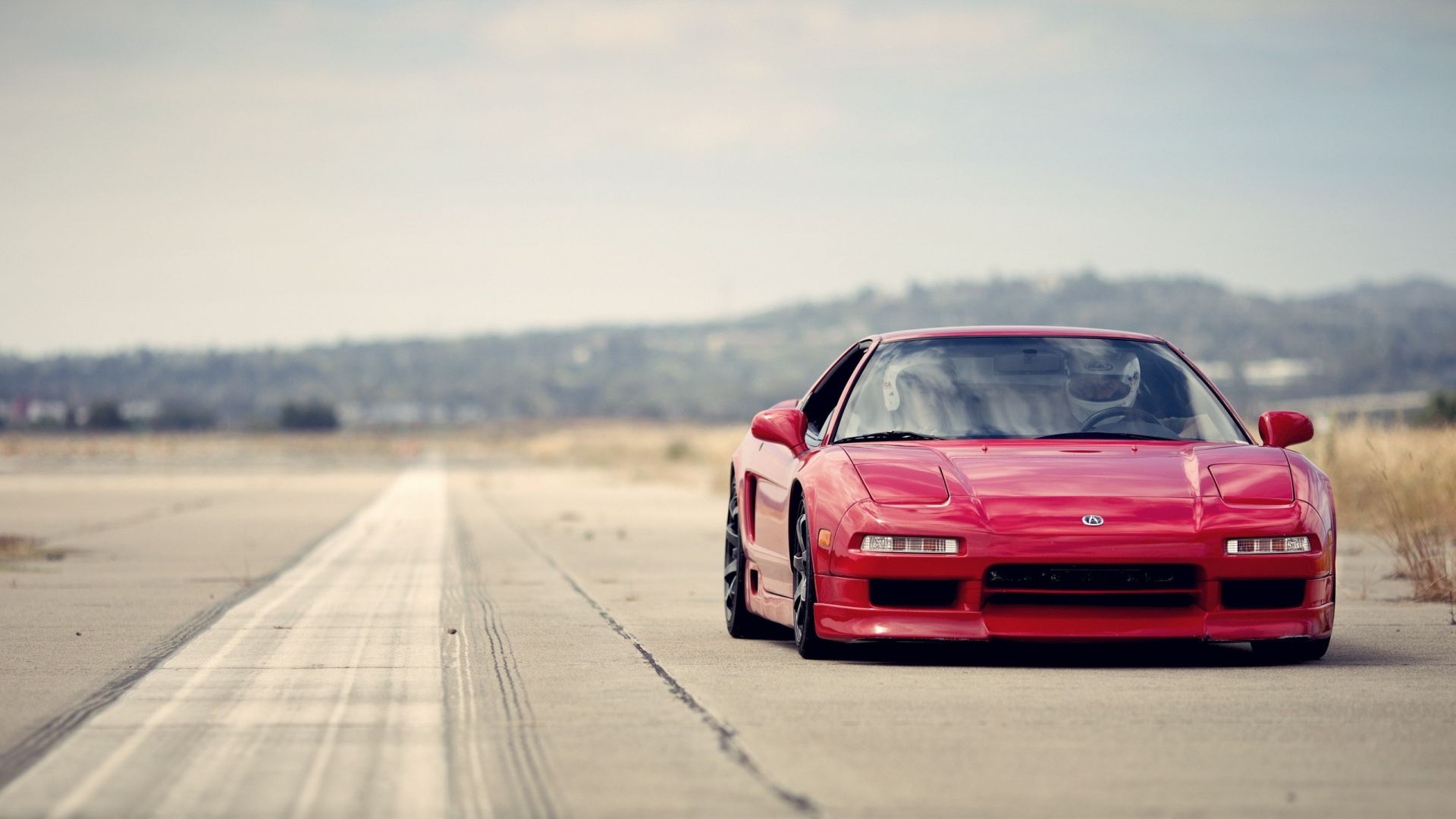 Wallpaper Acura NSX red car