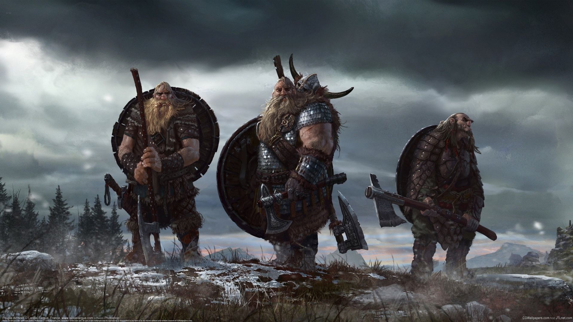 Wallpaper Vikings artwork
