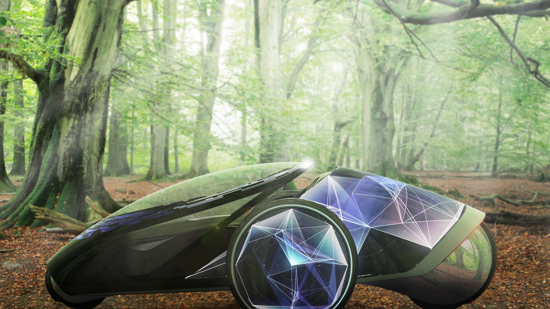 Wallpaper Toyota FV2 Concept, ecosafe, electric car